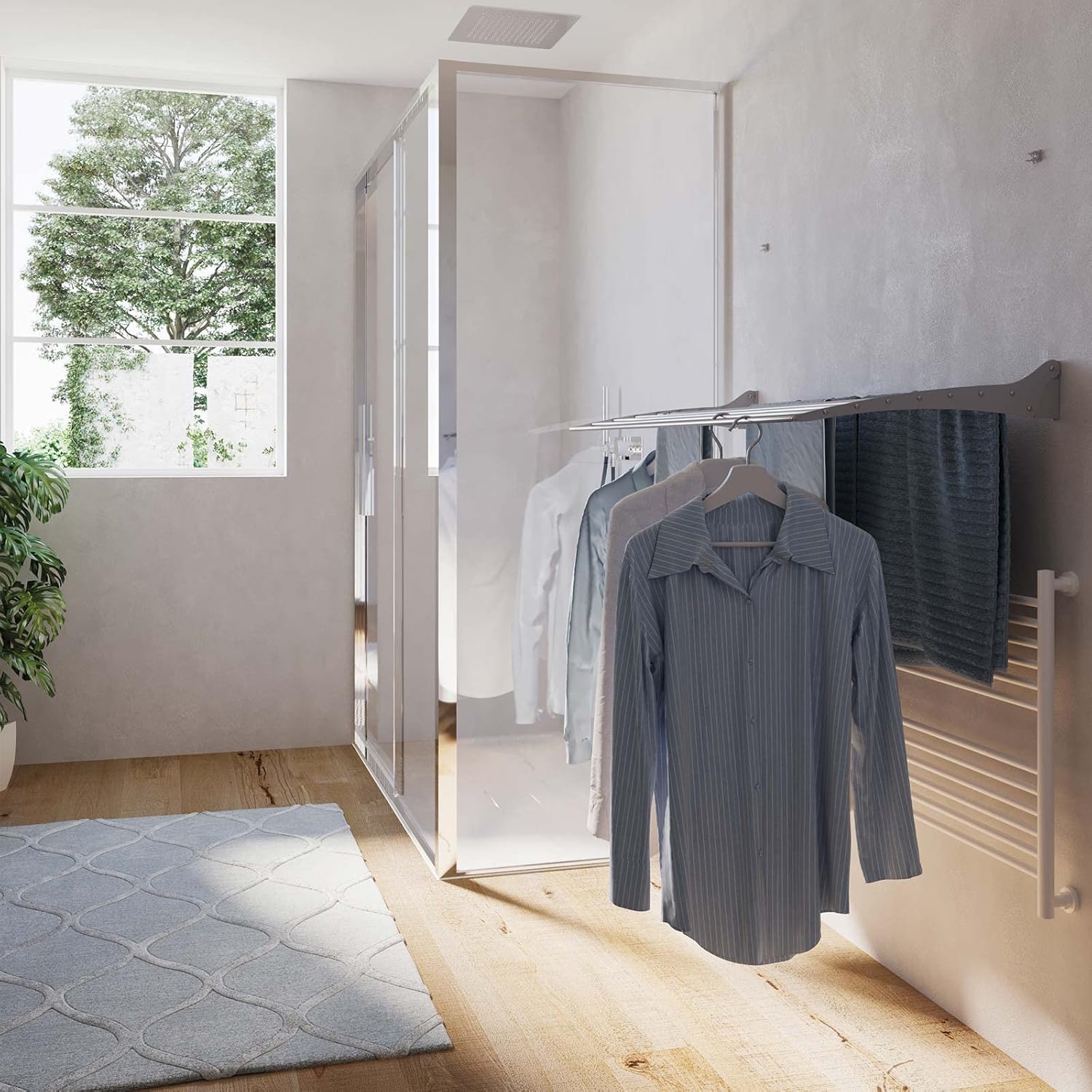 Foxydry Fold - Stendino da Parete Richiudibile 2x 80cm - immagine 6