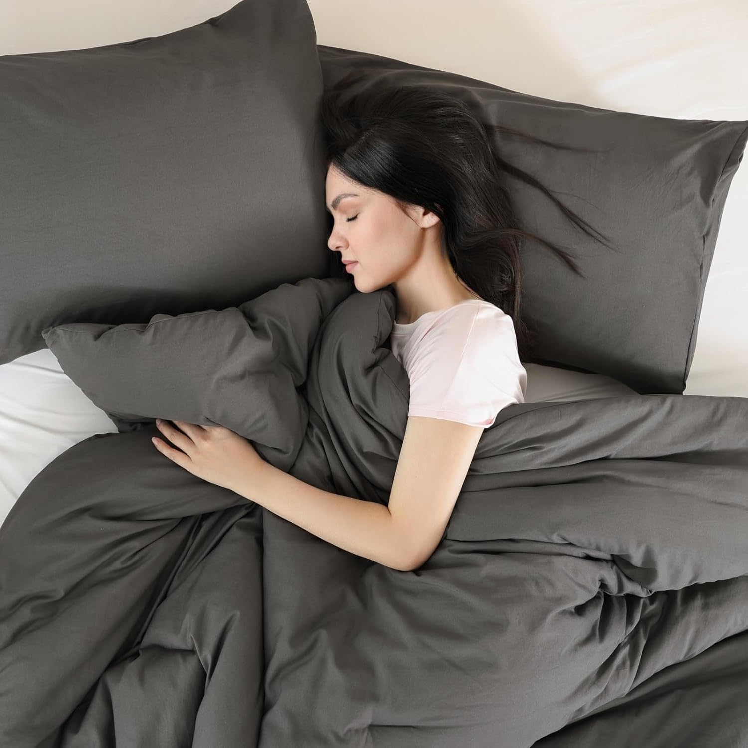 Rosgonia Trapunta Full Size 3 Pezzi, Grigio Antracite - immagine 2