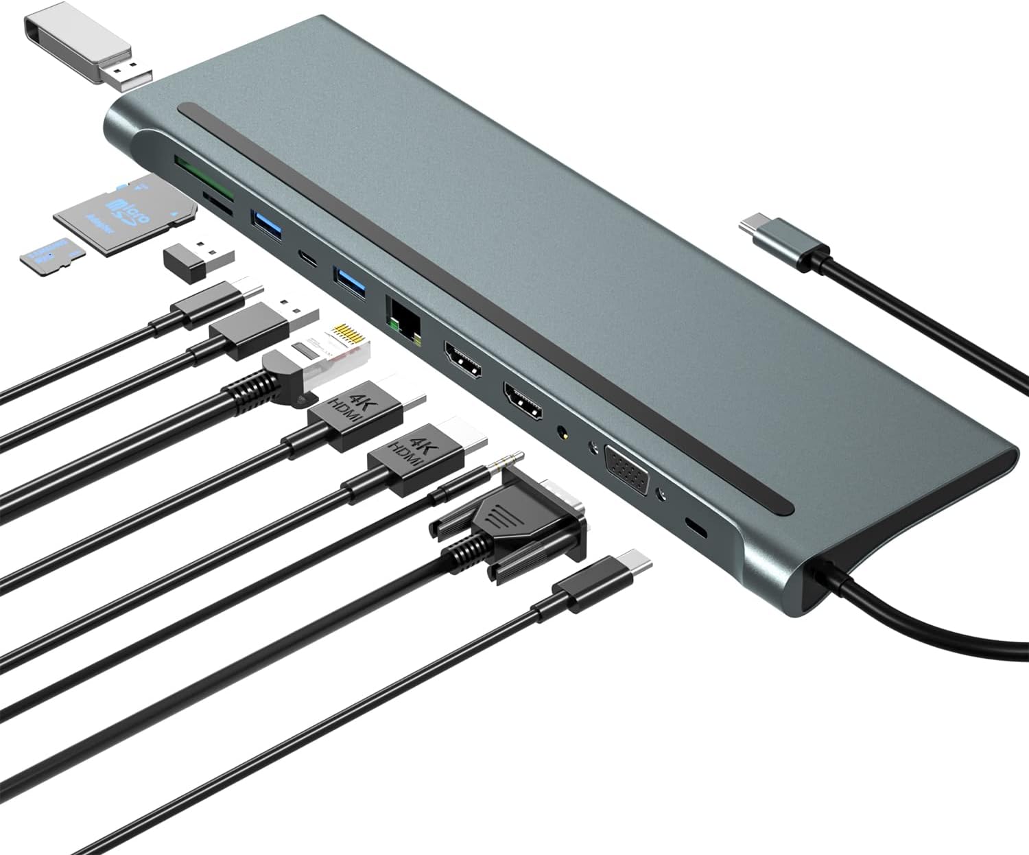 Docking Station 12 in 1 USB-C Hub - immagine 1