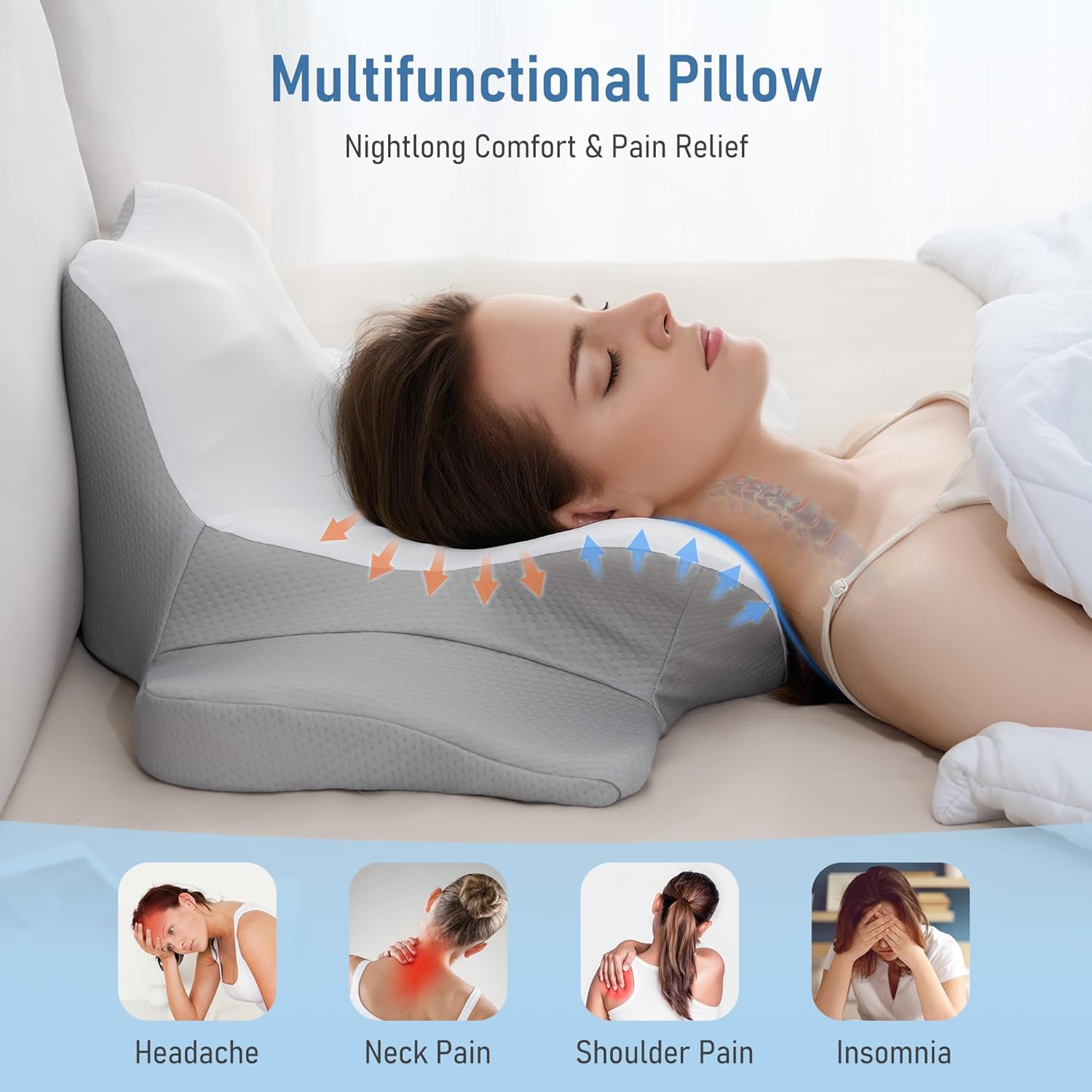 Careboda Cuscino Multifunzione Lettura e Sonno - immagine 2