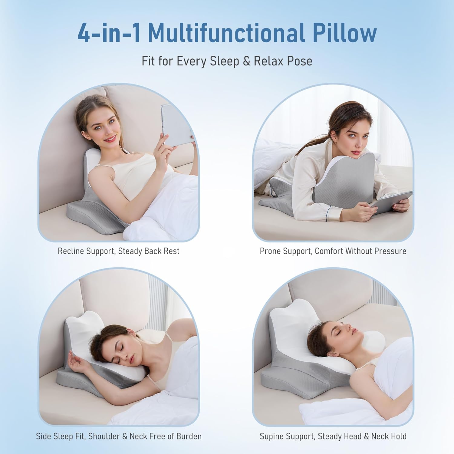 Careboda Cuscino Multifunzione Lettura e Sonno - immagine 4