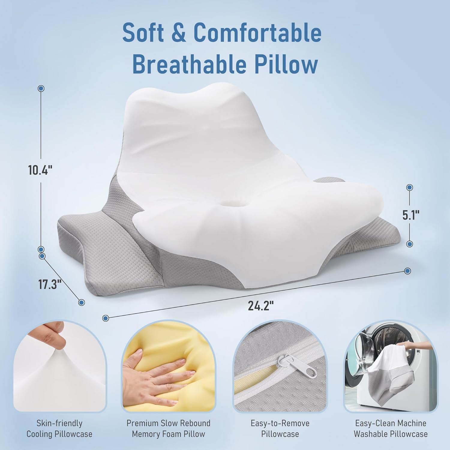 Careboda Cuscino Multifunzione Lettura e Sonno - immagine 6