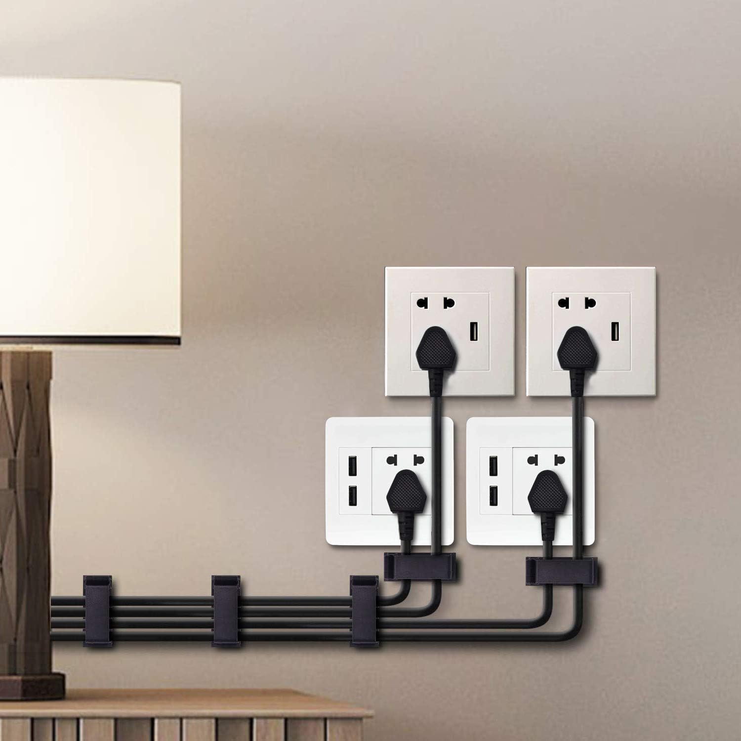 Soulwit® 50 Pezzi Clip Cavo Autoadesivo - immagine 5