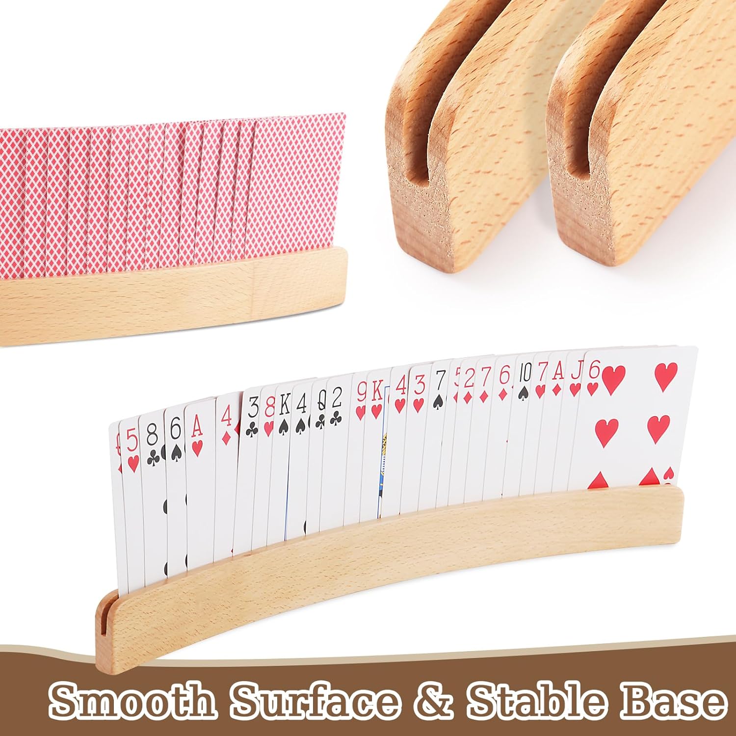 Mxtimwan 2 Porta Carte da Gioco in Legno - immagine 6