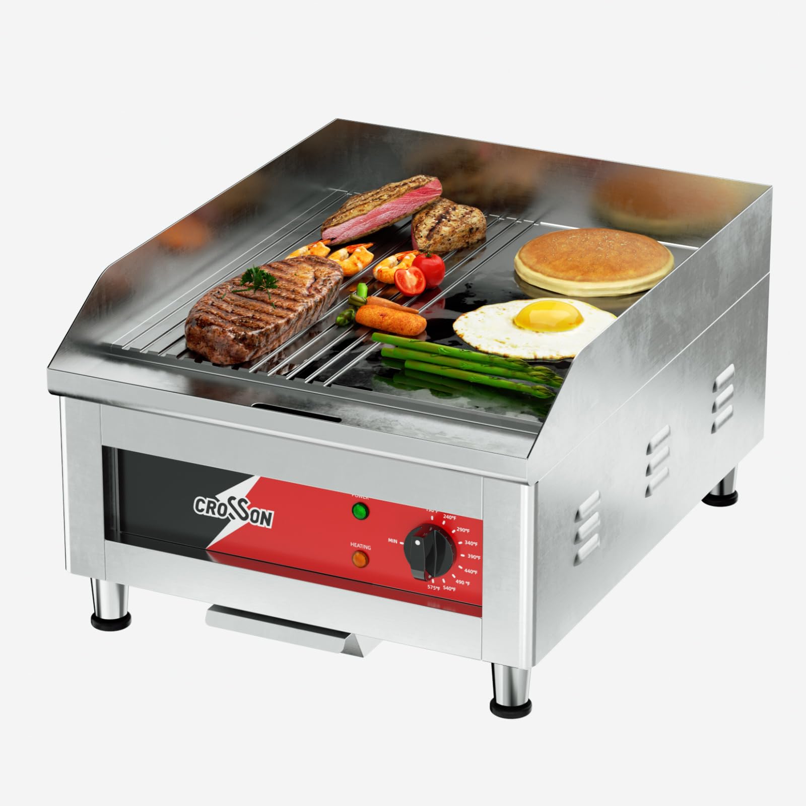 Crosson Professional Gastro Grill Plate Electric 40x40cm