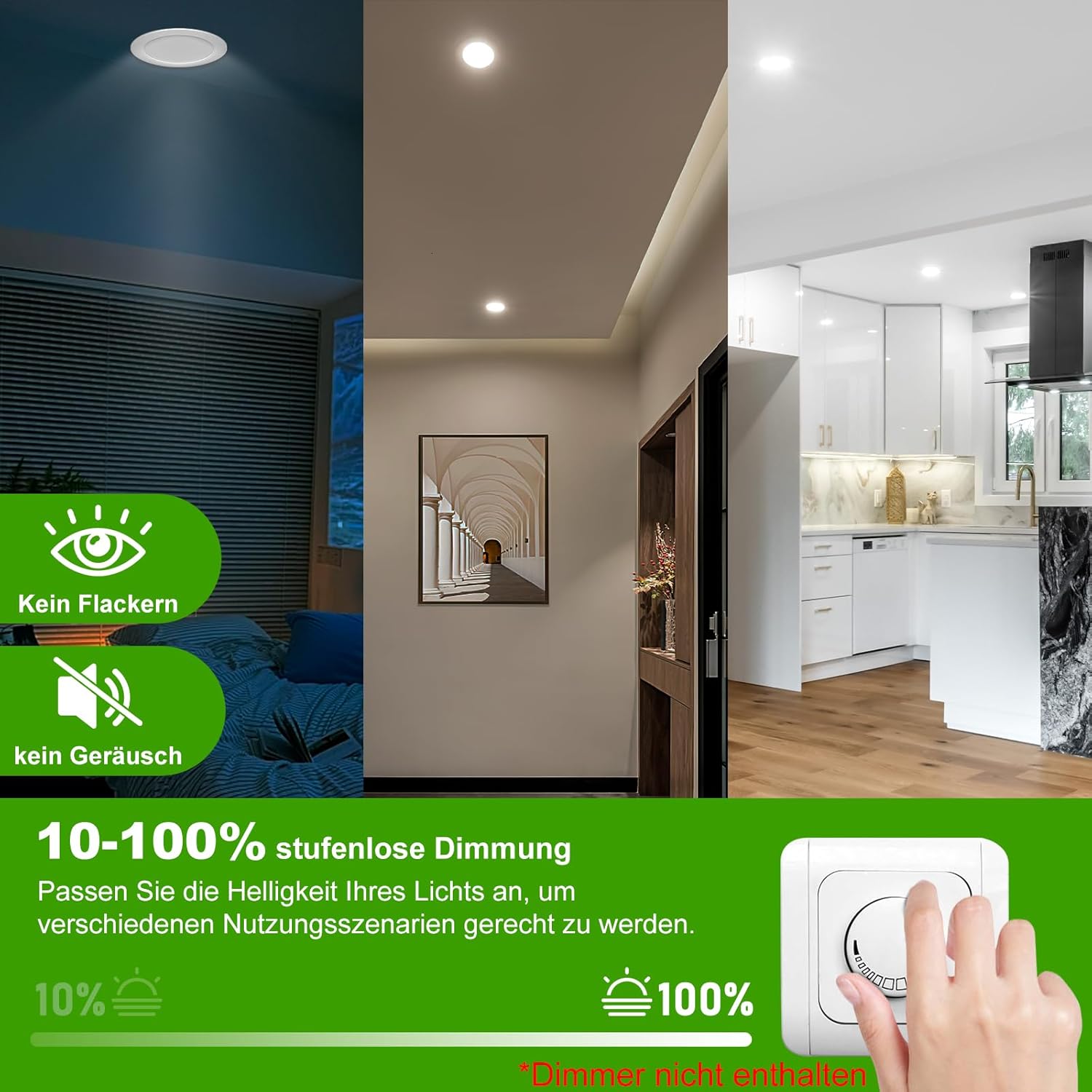 Faretti Led da Incasso per Cartongesso 7W IP44 - immagine 6