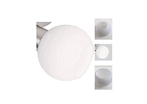 LOXY Paralume di Ricambio E14 in Vetro Set 4, Bianco