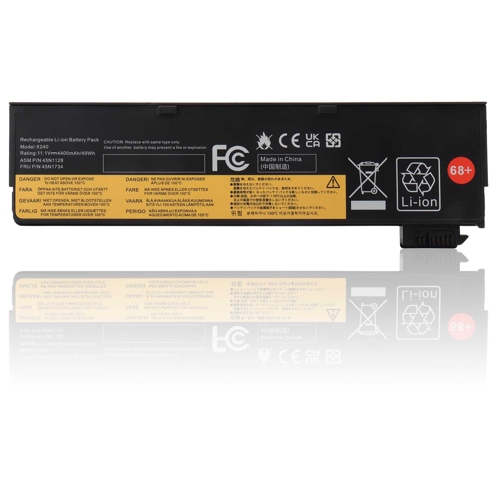 Batteria per Laptop 68+48Wh per Lenovo ThinkPad