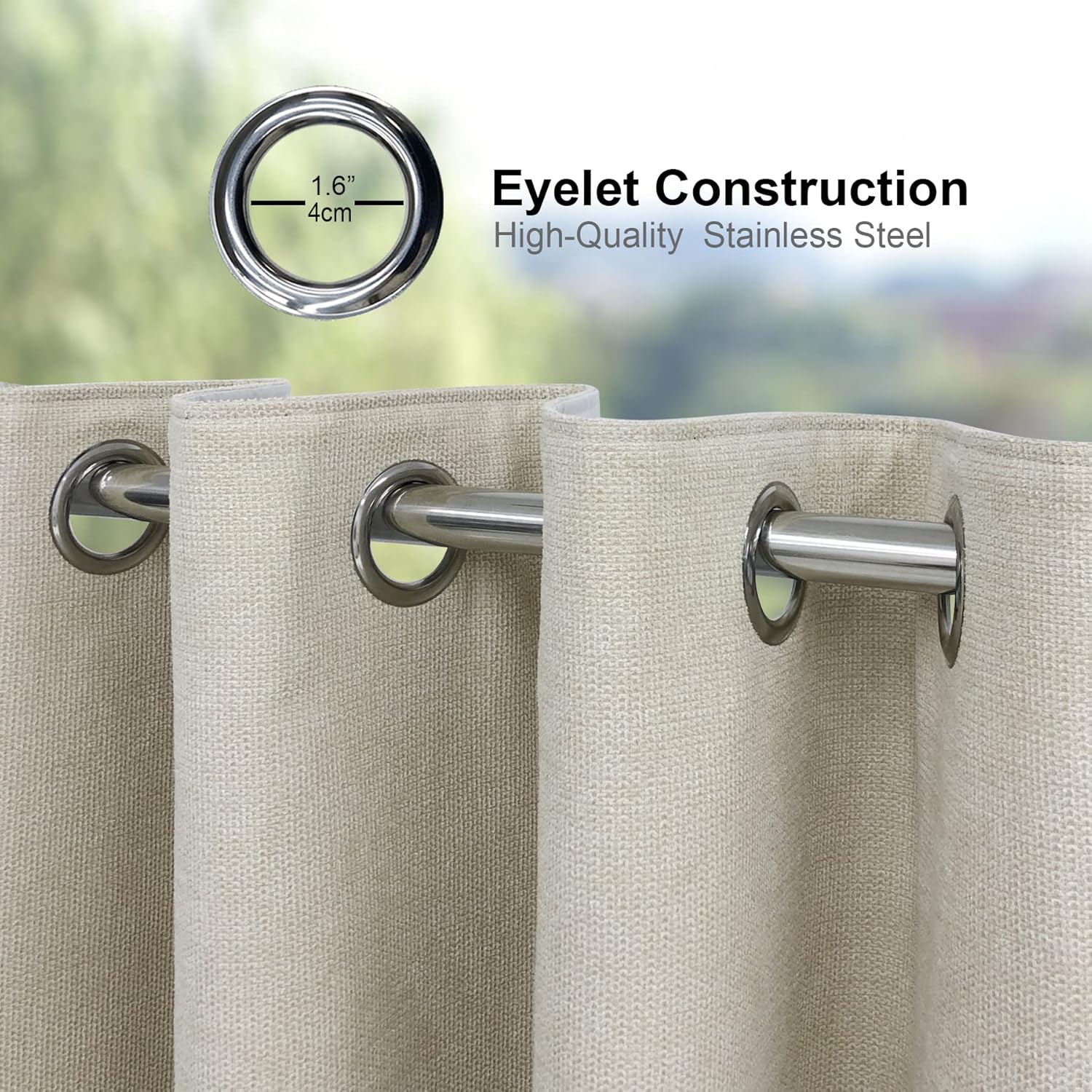 Always4u Tende Termiche Oscuranti 100% Beige (Set 2) - immagine 4