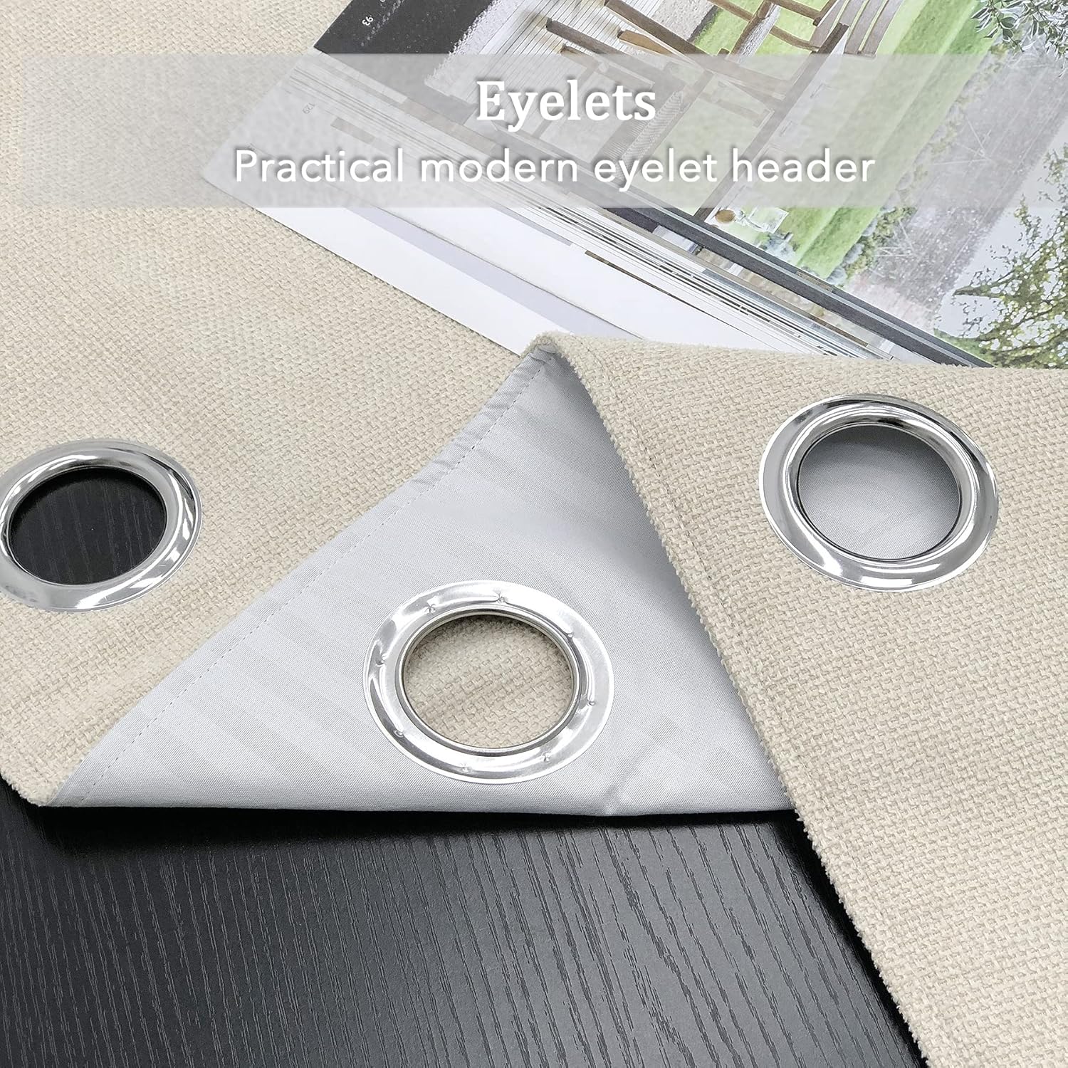 Always4u Tende Termiche Oscuranti 100% Beige (Set 2) - immagine 6