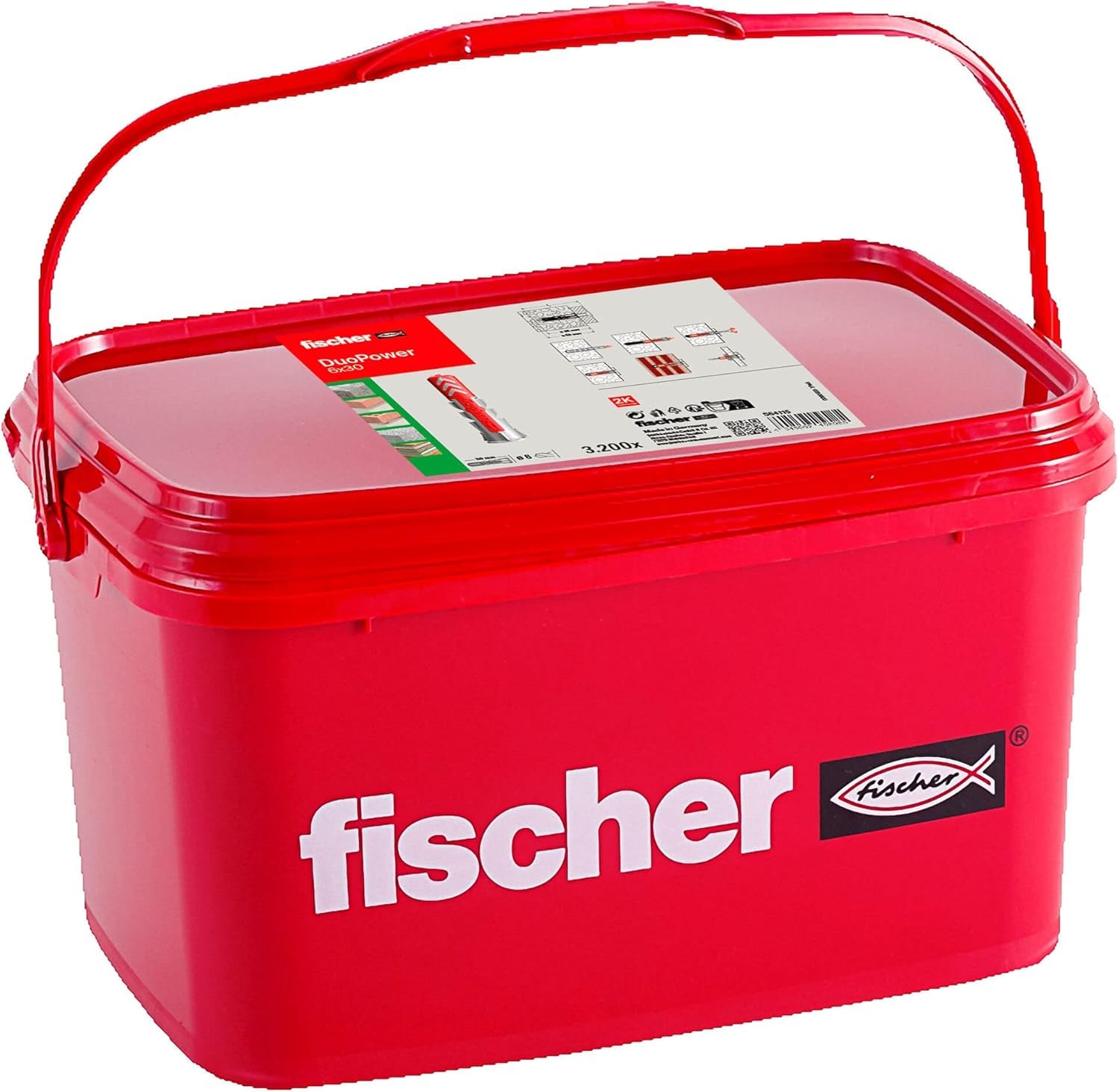 Fischer DuoPower 6x30 - Secchio 3.200 Tasselli Universali