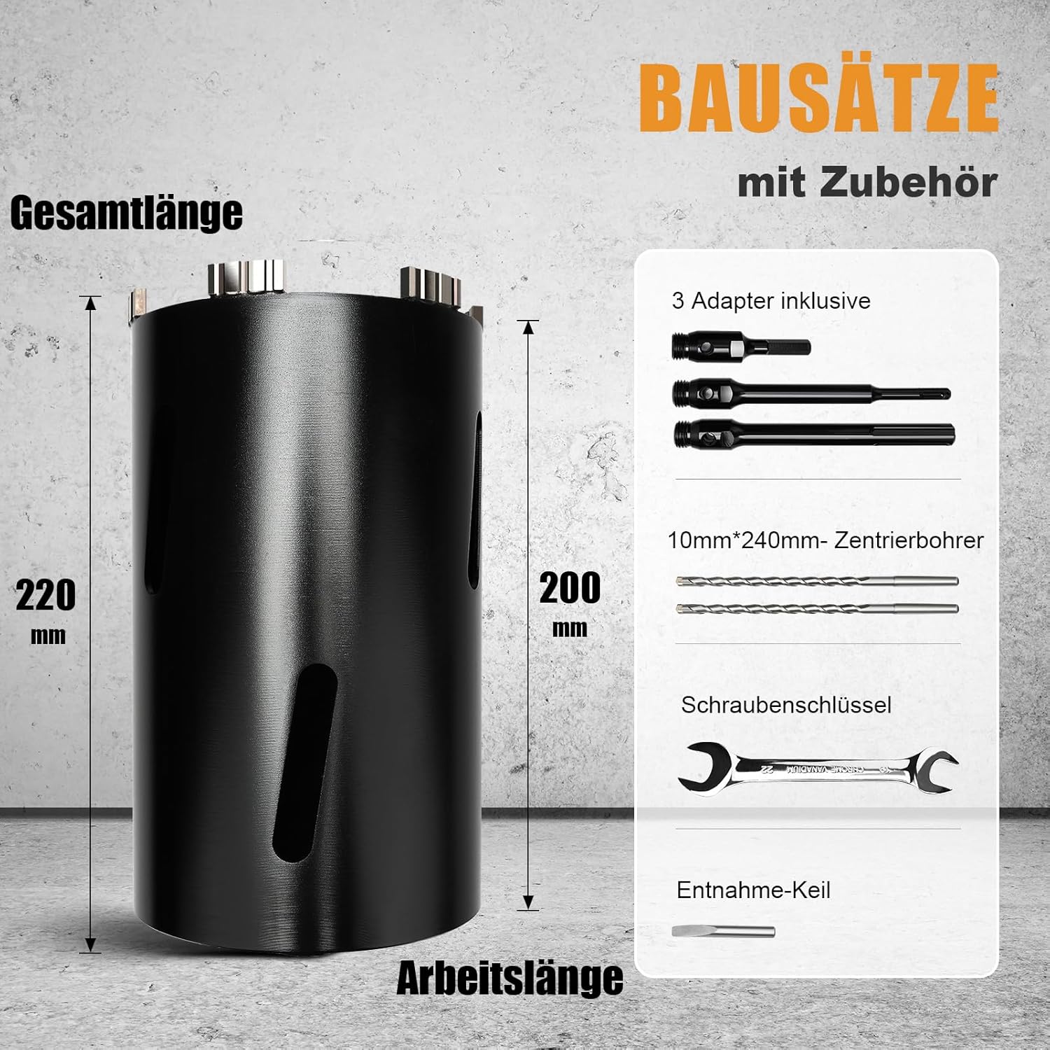 Corona di Foratura 127mm con Codolo SDS Plus/Max - immagine 6