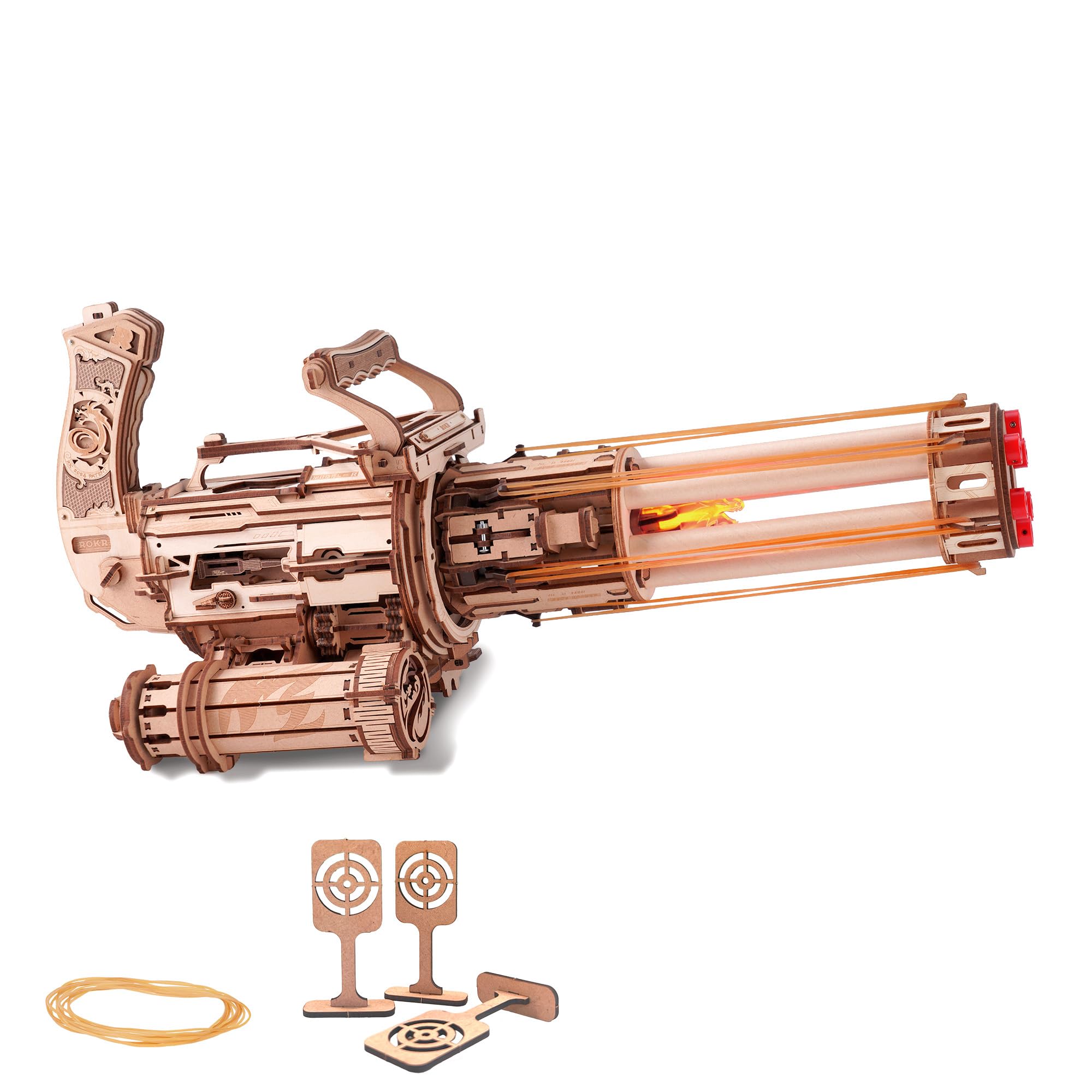 ROKR Puzzle 3D Legno Kit Modellismo Macchina Barile Rotante