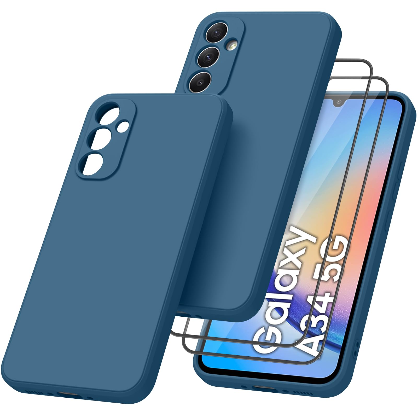 Tobfit Custodia Silicone per Samsung Galaxy A34 5G