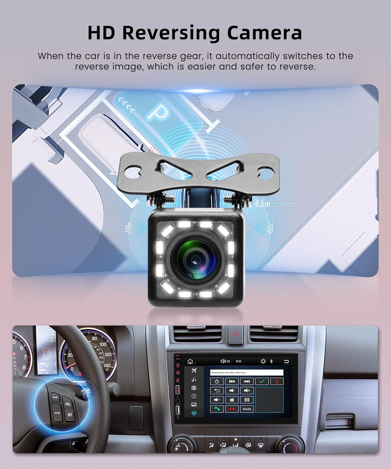 Wireless Carplay Autoradio 2 Din 7 Pollici Touchscreen - immagine 5