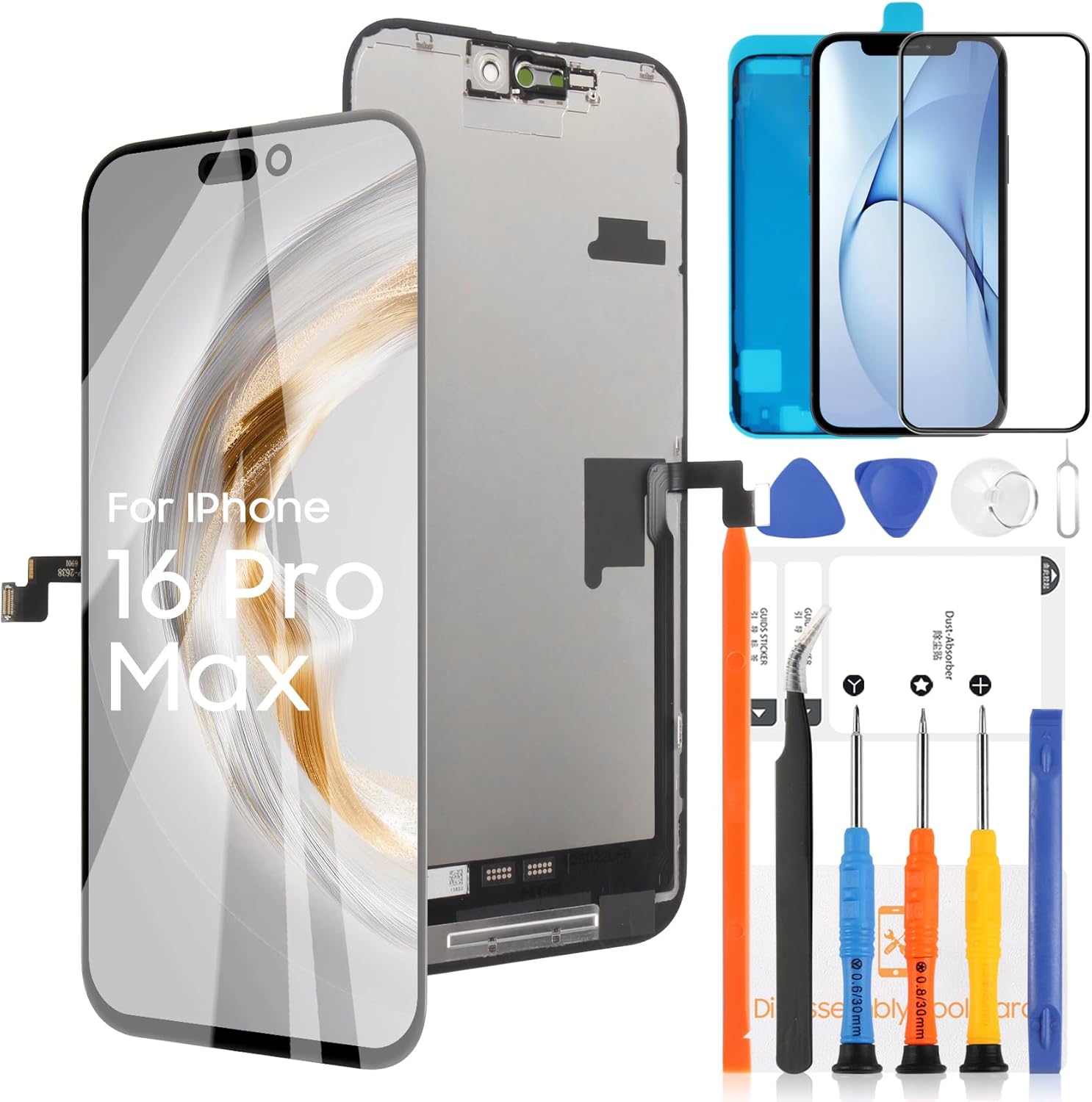 LADYSON Schermo LCD Ricambio per iPhone 16 Pro Max - immagine 1