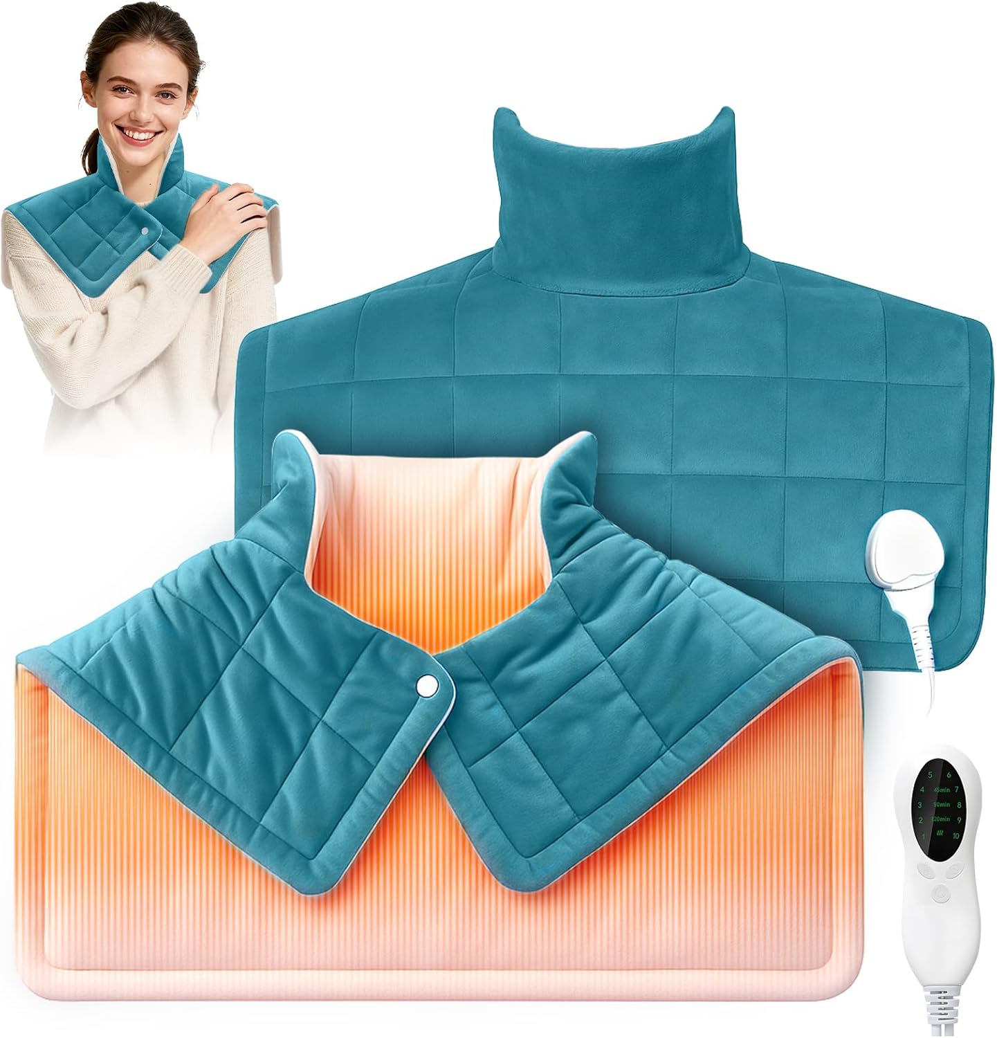 Termoforo Cervicale e Spalle 1.2kg, Blu - immagine 1