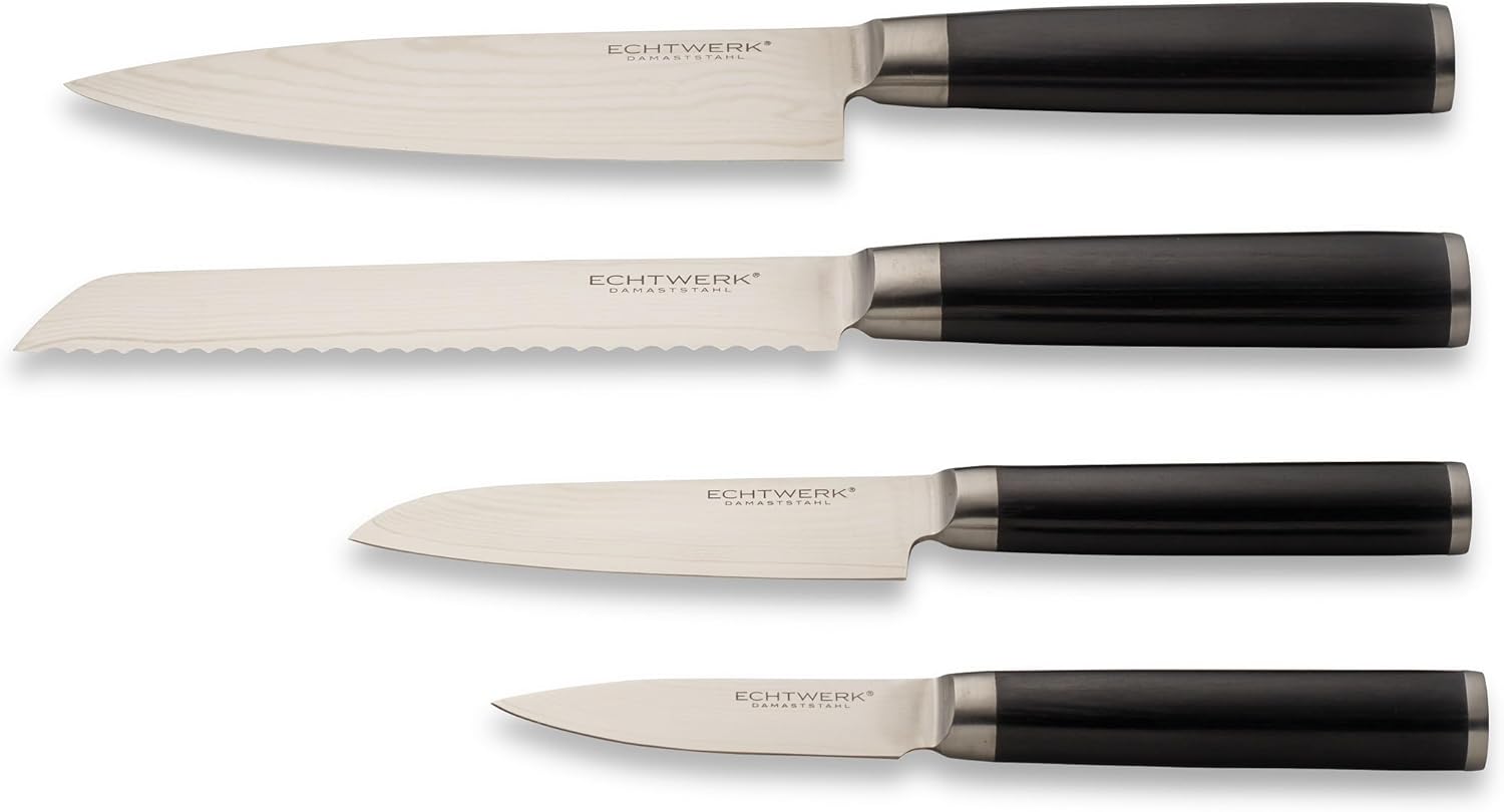 Echtwerk Set 4 Coltelli Damasco da Cucina - immagine 1