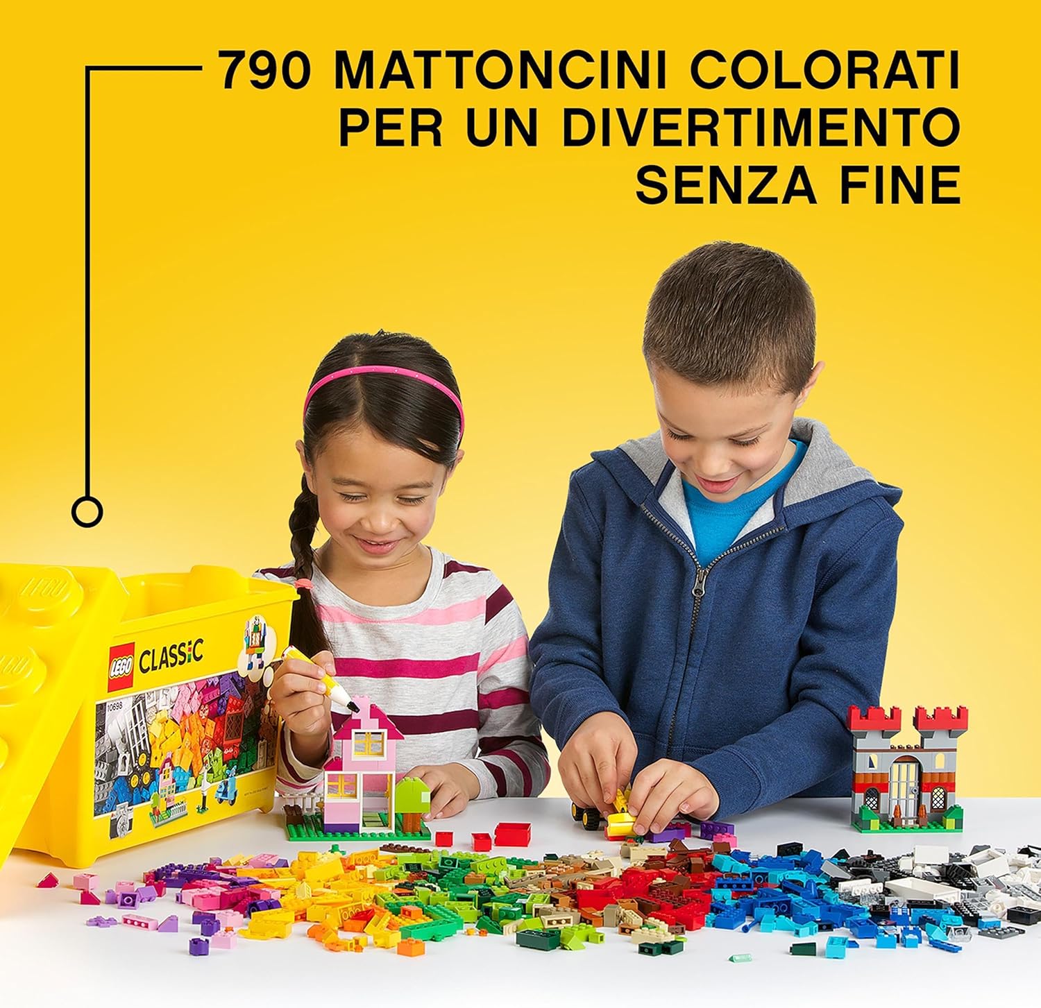 Lego Classic Scatola Mattoncini Creativi Grande 10698 - immagine 3