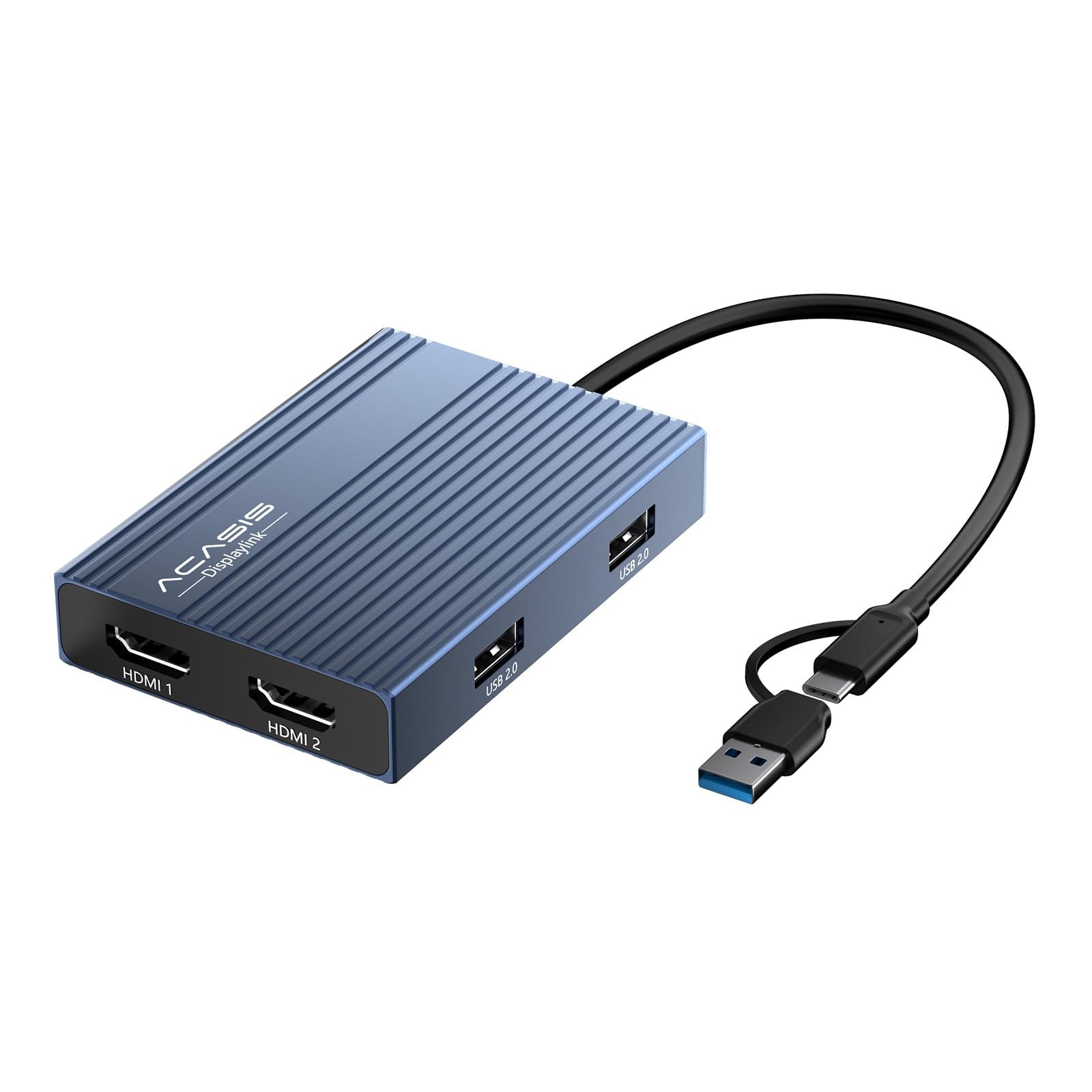 Acasis Adattatore USB-C a Dual HDMI DisplayLink 4K@60Hz