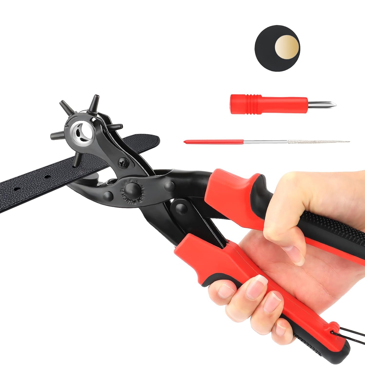 Pinza Fustellatrice per Buchi Cinture 2-4.5 mm - immagine 1