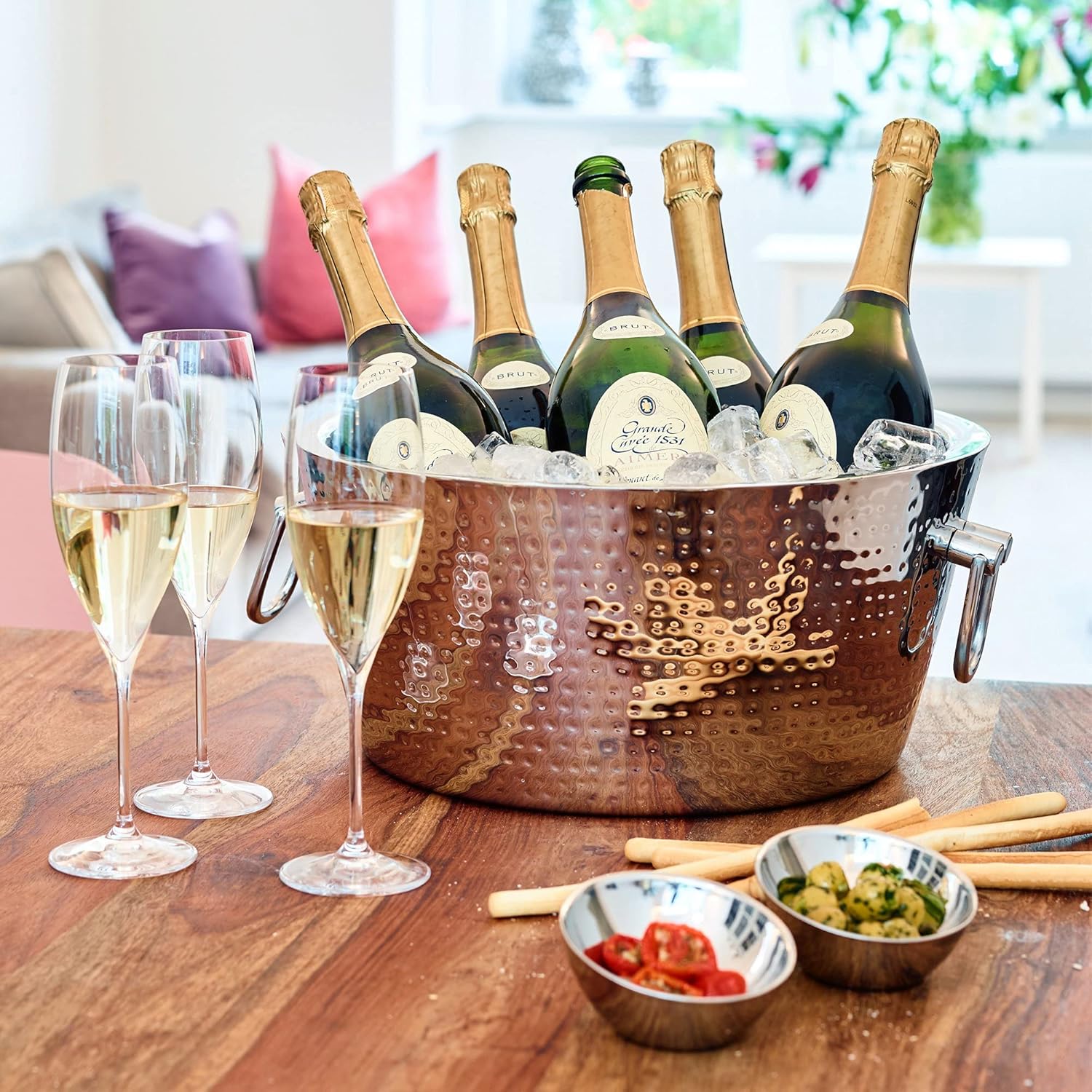 Edzard Secchiello per Champagne Ontario in Acciaio - immagine 3