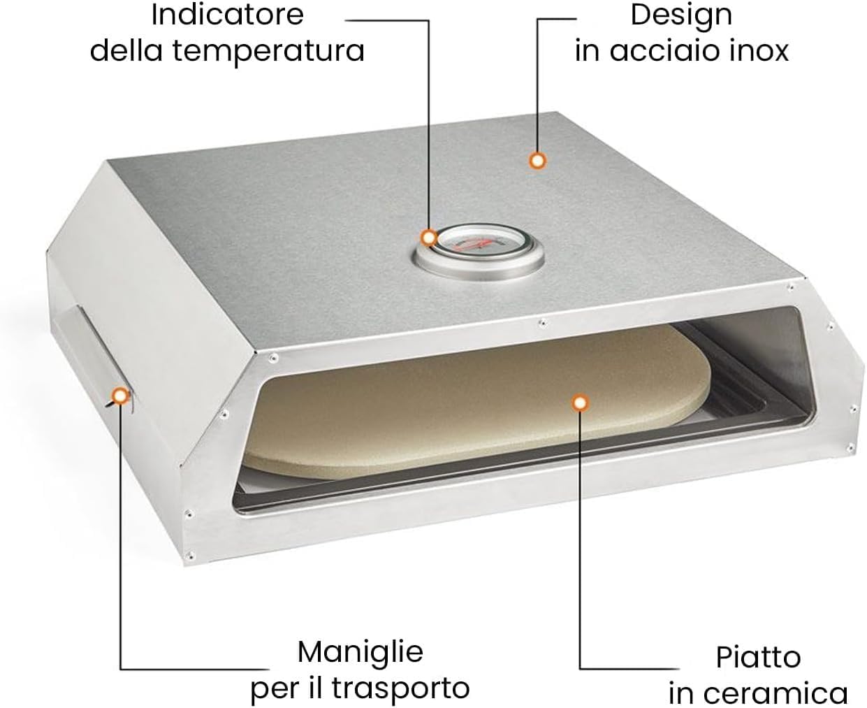 Avilia Forno Pizza con Pietra Refrattaria - immagine 5