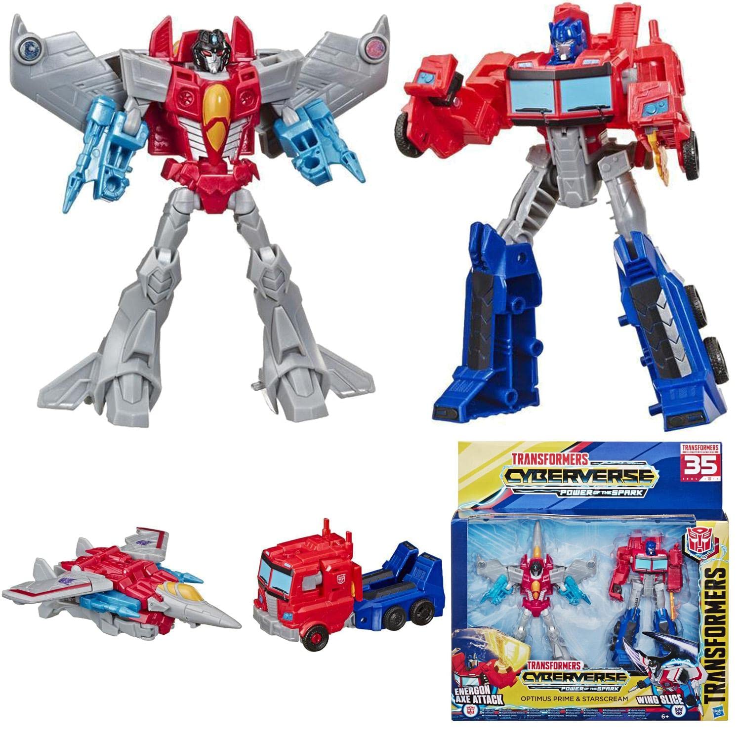 Transformers Cyberverse Warrior Action Figure 2 Pezzi
