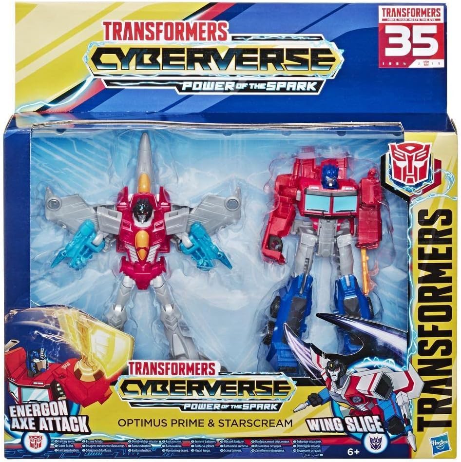 Transformers Cyberverse Warrior Action Figure 2 Pezzi - immagine 2