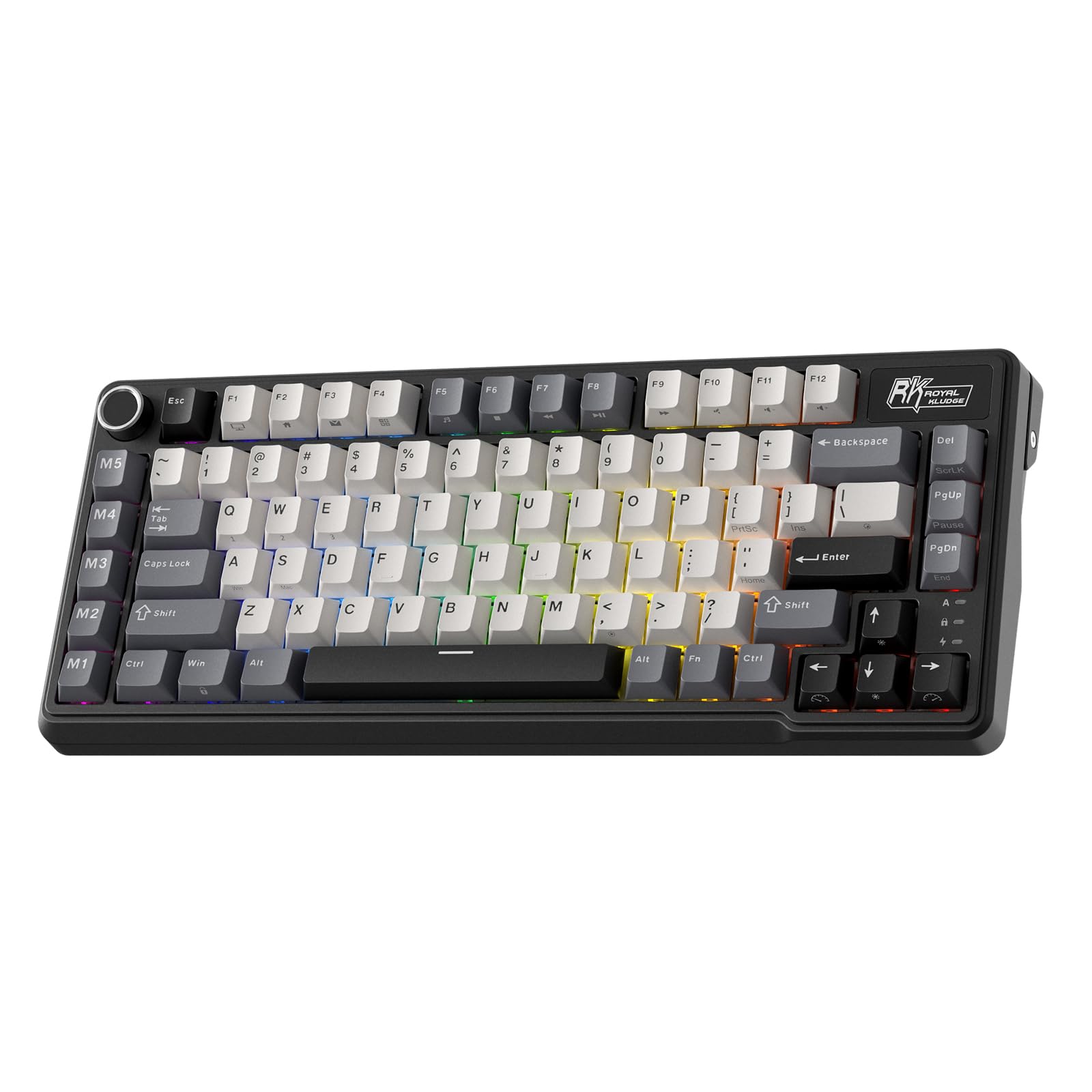 Rk Royal Kludge Tastiera Meccanica L75 RGB, Knight Black
