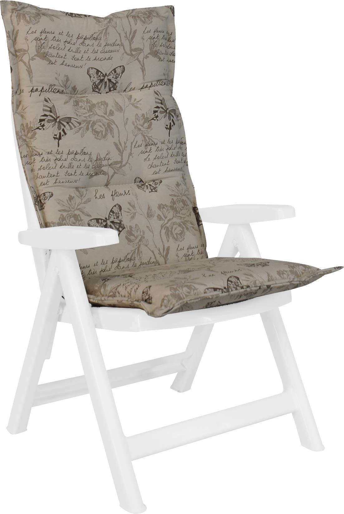 Angerer - Cuscino per Sedia con Schienale Alto, Colore: Beige