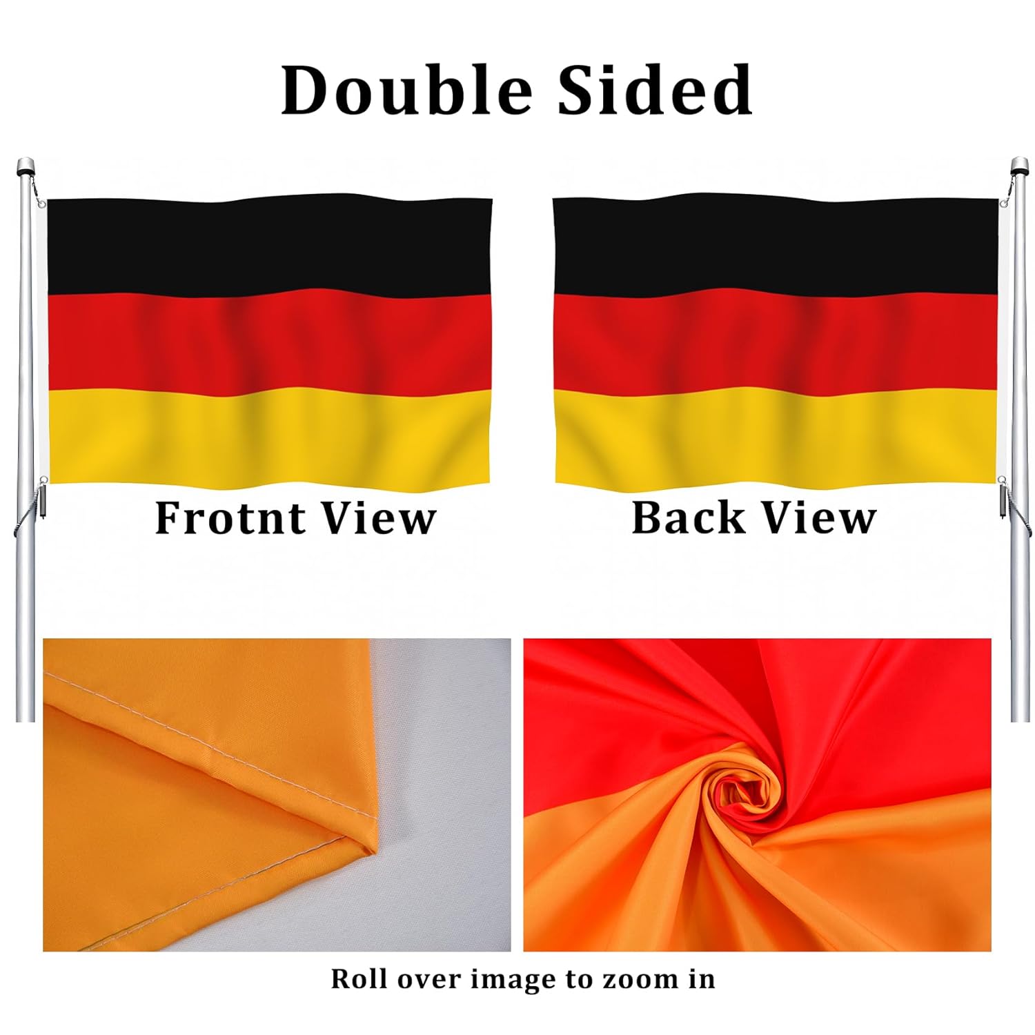 Aoihrraan Bandiera Dominicana 120x180cm Doppia Faccia - immagine 3