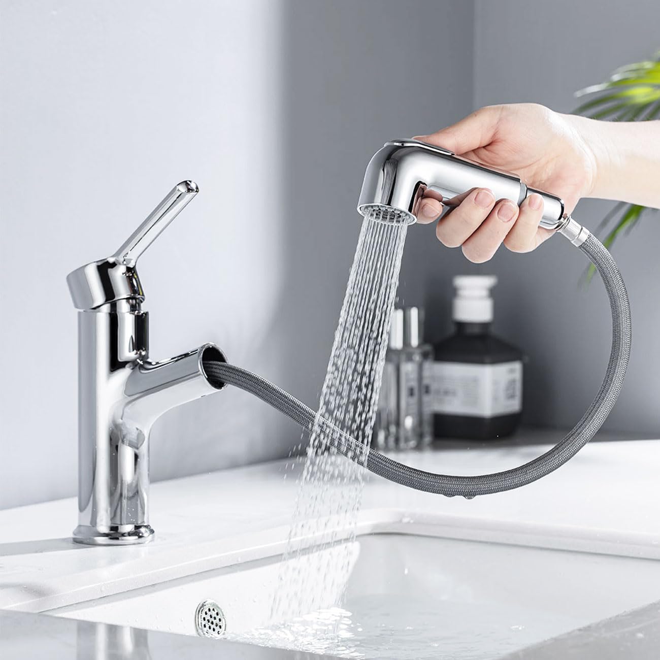 Onece Rubinetto Bagno Lavabo con Doccetta Estraibile