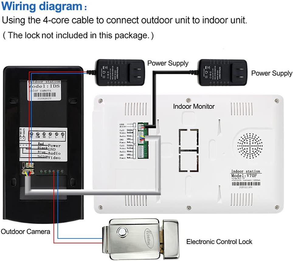 FTSTech - Videocitofono a Colori Cablato 7" - immagine 7