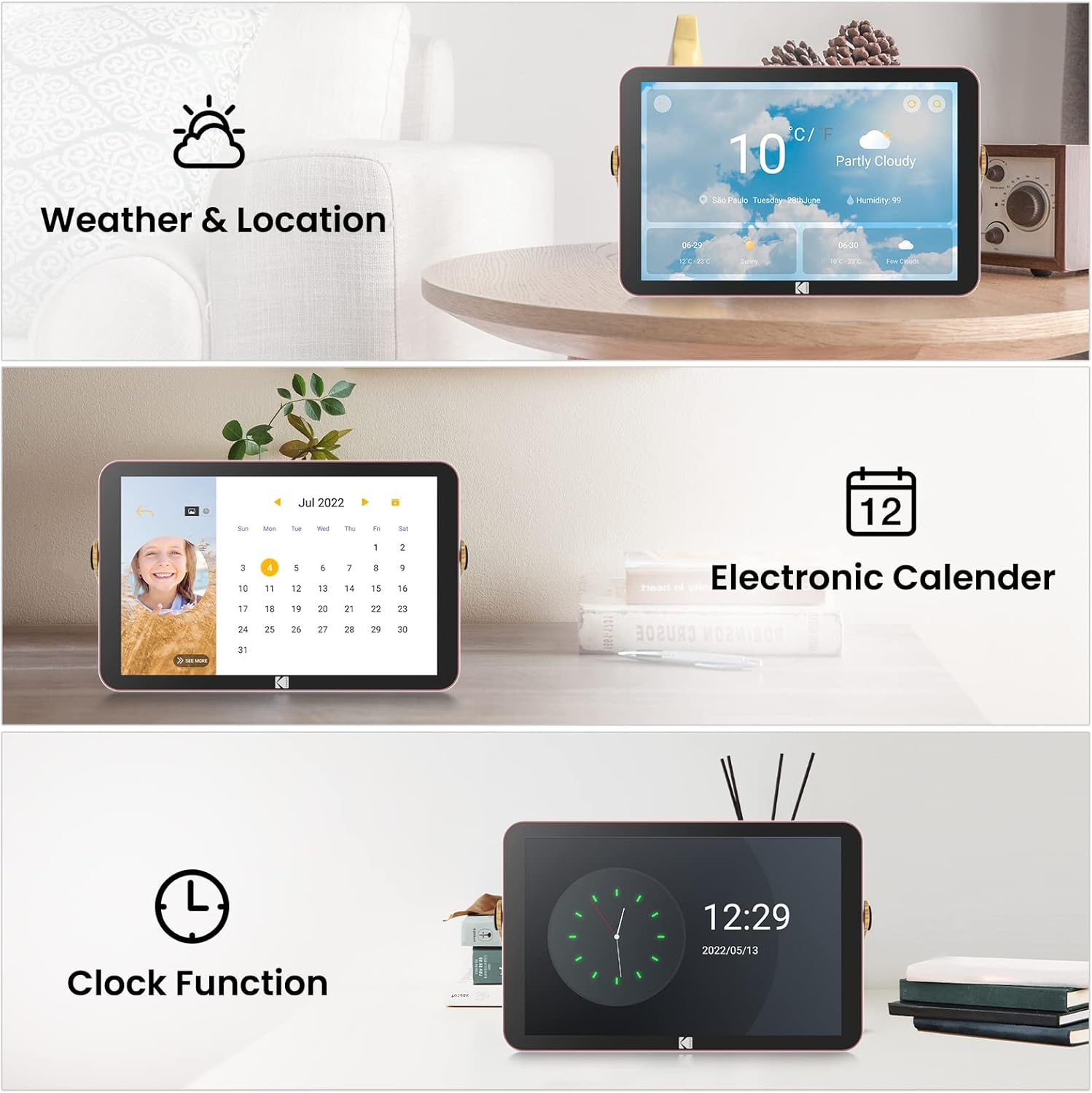 Kodak Cornice Digitale WiFi 10 Pollici HD IPS - immagine 7