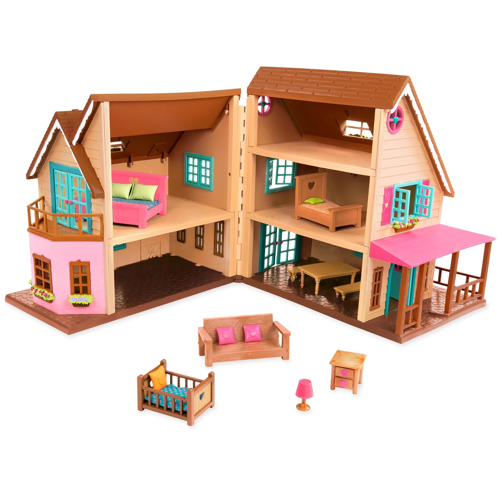 Li'l Woodzeez - Honeysuckle Hillside Cottage - Set 20 pezzi