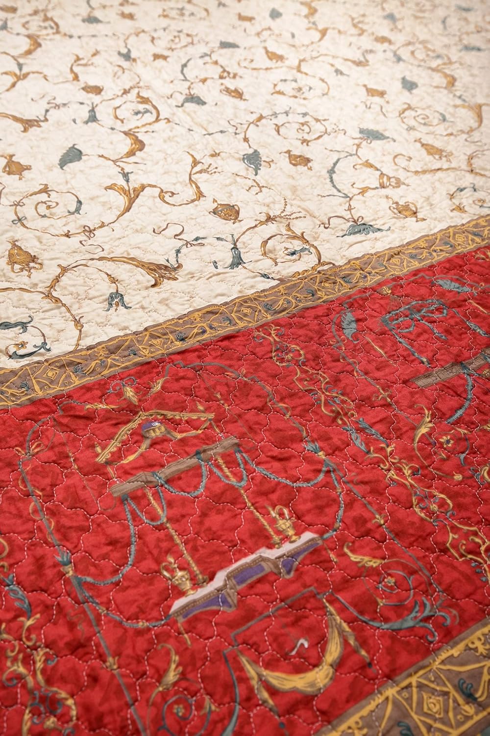 Bassetti OPLONTIS Copriletto Trapuntato, Cotone, Colore: Rosso, 180x255 - immagine 3