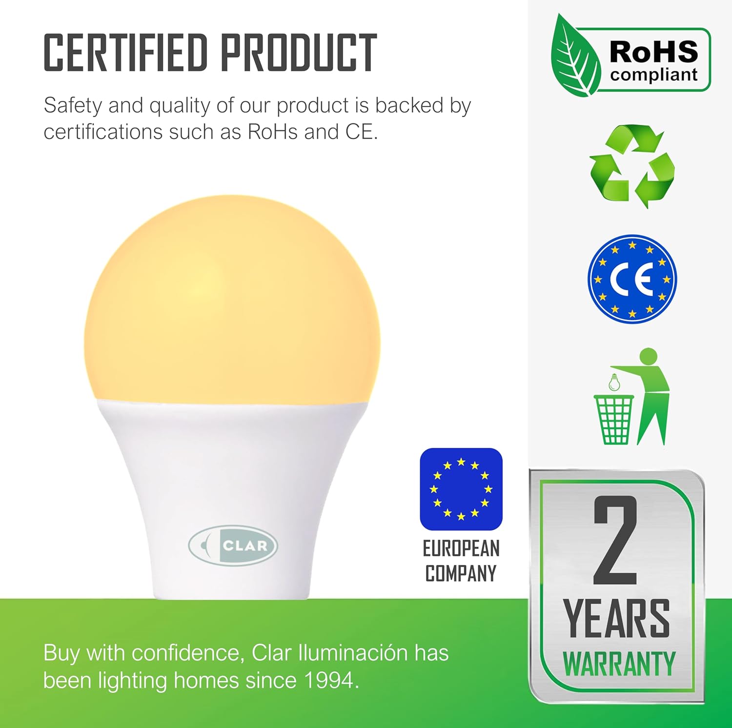 Clar Lampadina Crepuscolare da Esterno E27 10W - immagine 3