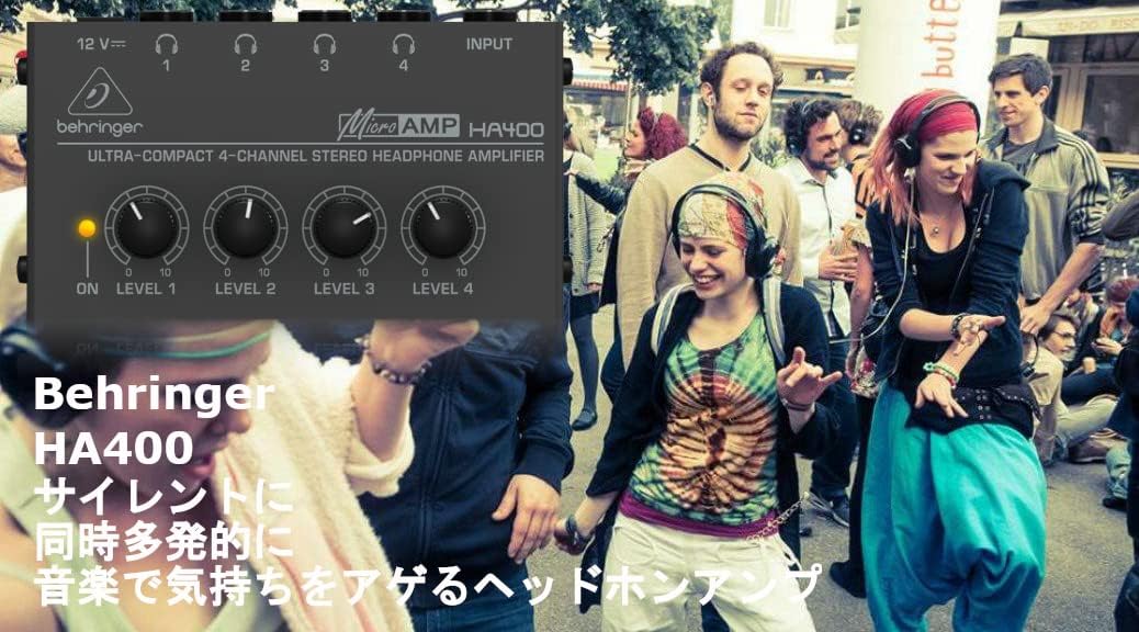 Behringer MICROAMP HA400 - Amplificatore Cuffie Stereo - immagine 2