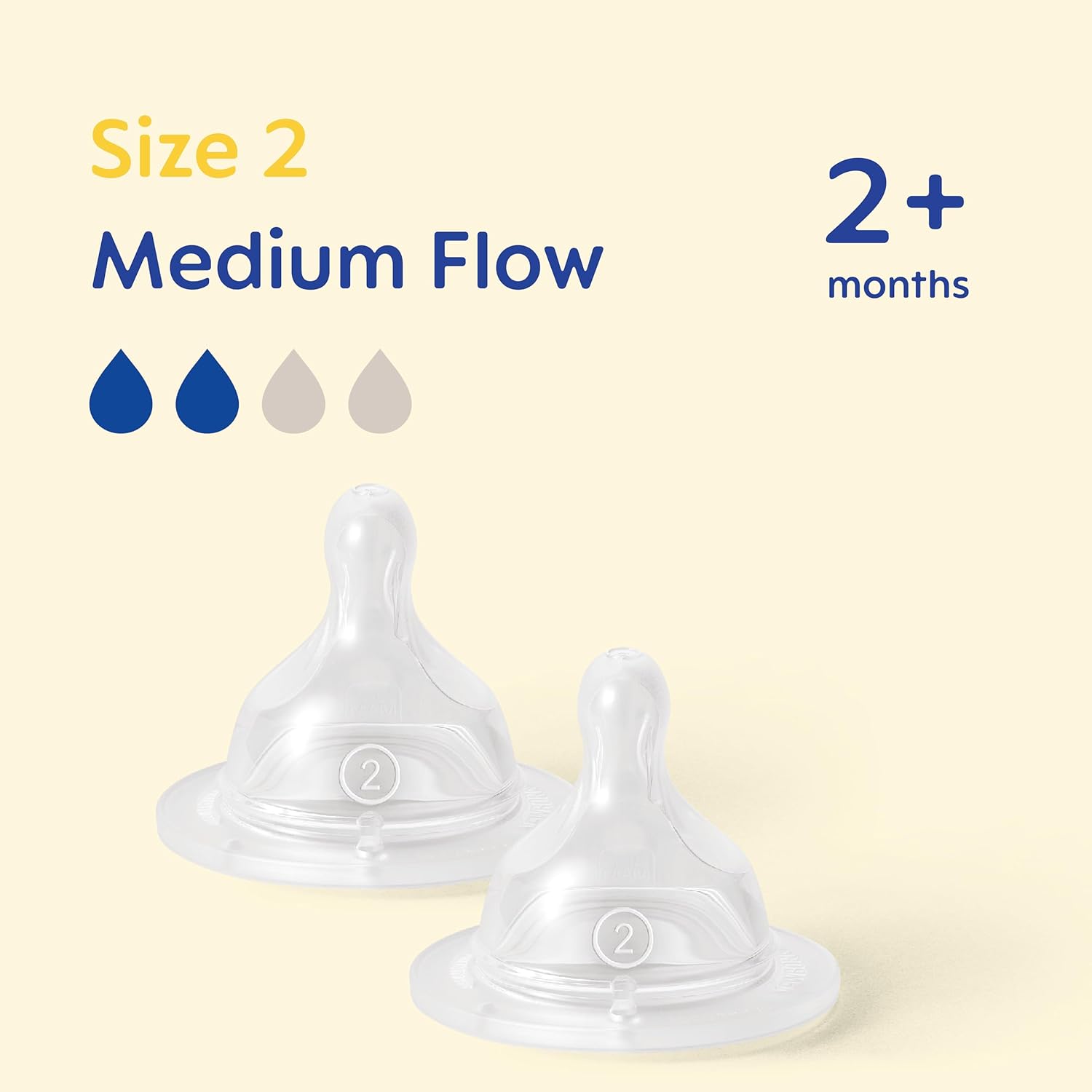 Mam Teats Size 2 - Tettarelle Medium Flow (2 Pezzi) - immagine 3