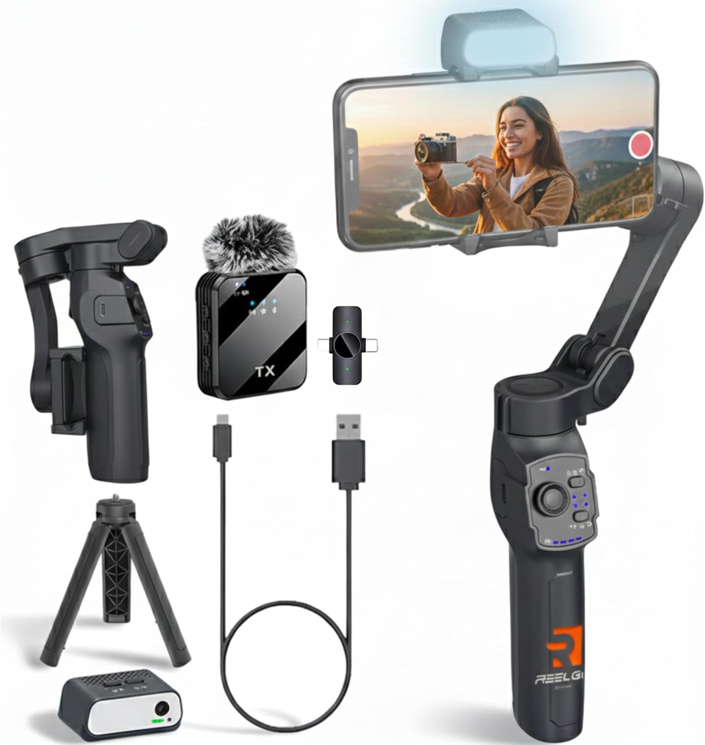Studio Pro - Stabilizzatore Smartphone 3 Assi con IA - immagine 1