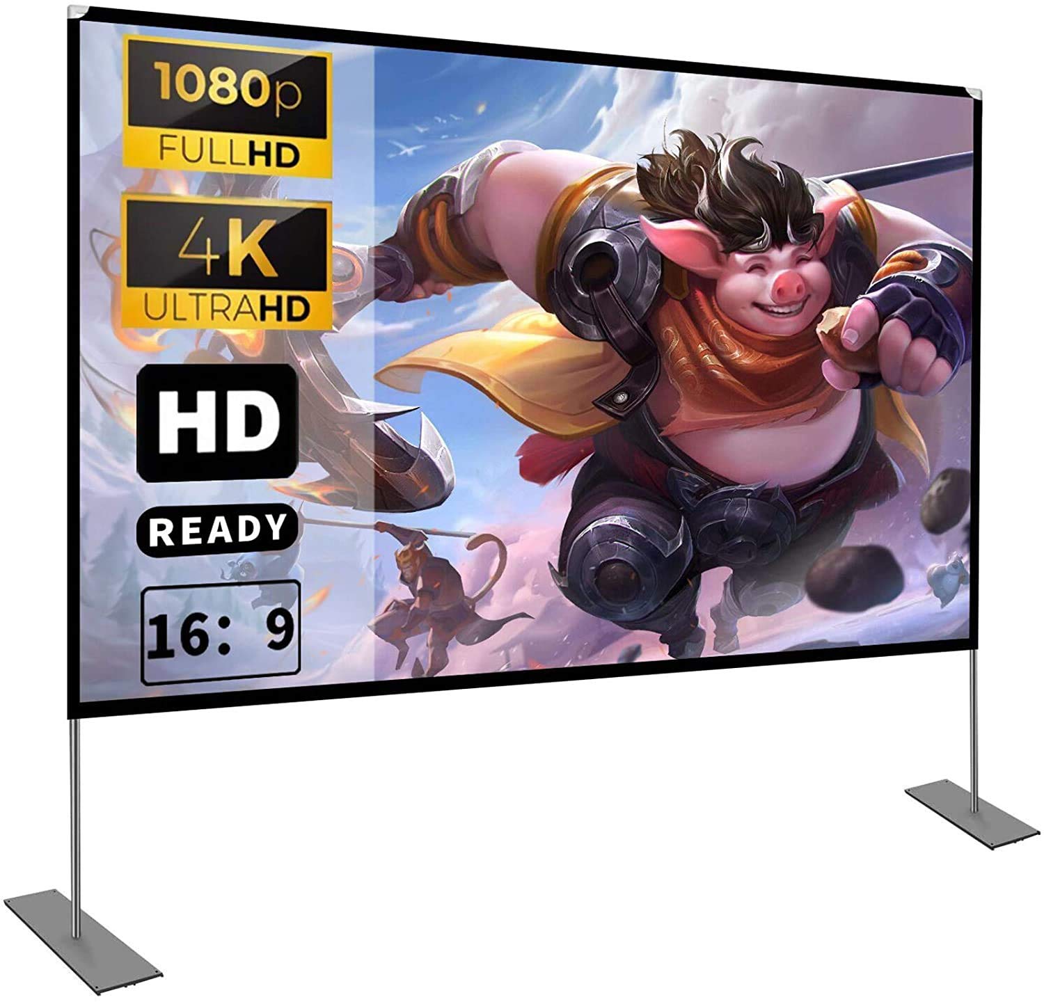 Schermo per Proiettore con Supporto 100" 16:9