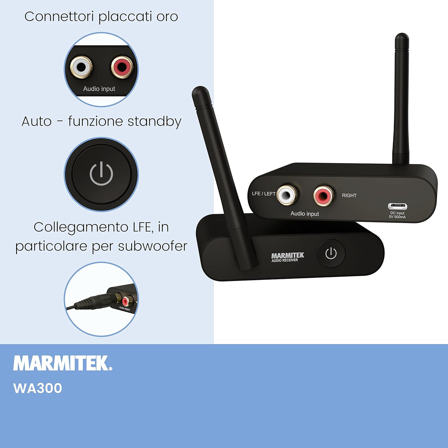 Marmitek Subwoofer Wireless Transmitter WS400 - immagine 4