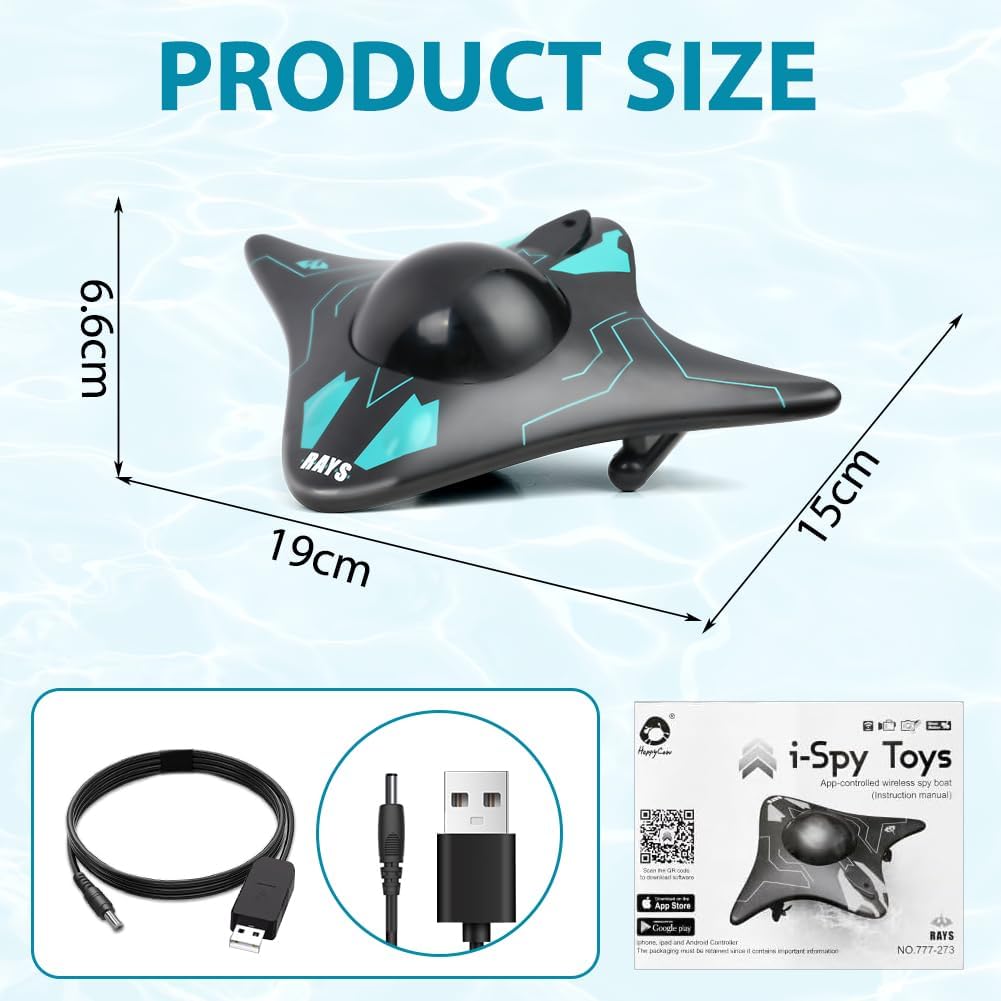 HOTUT Barca Telecomandata con Fotocamera e Drone Subacqueo - immagine 2