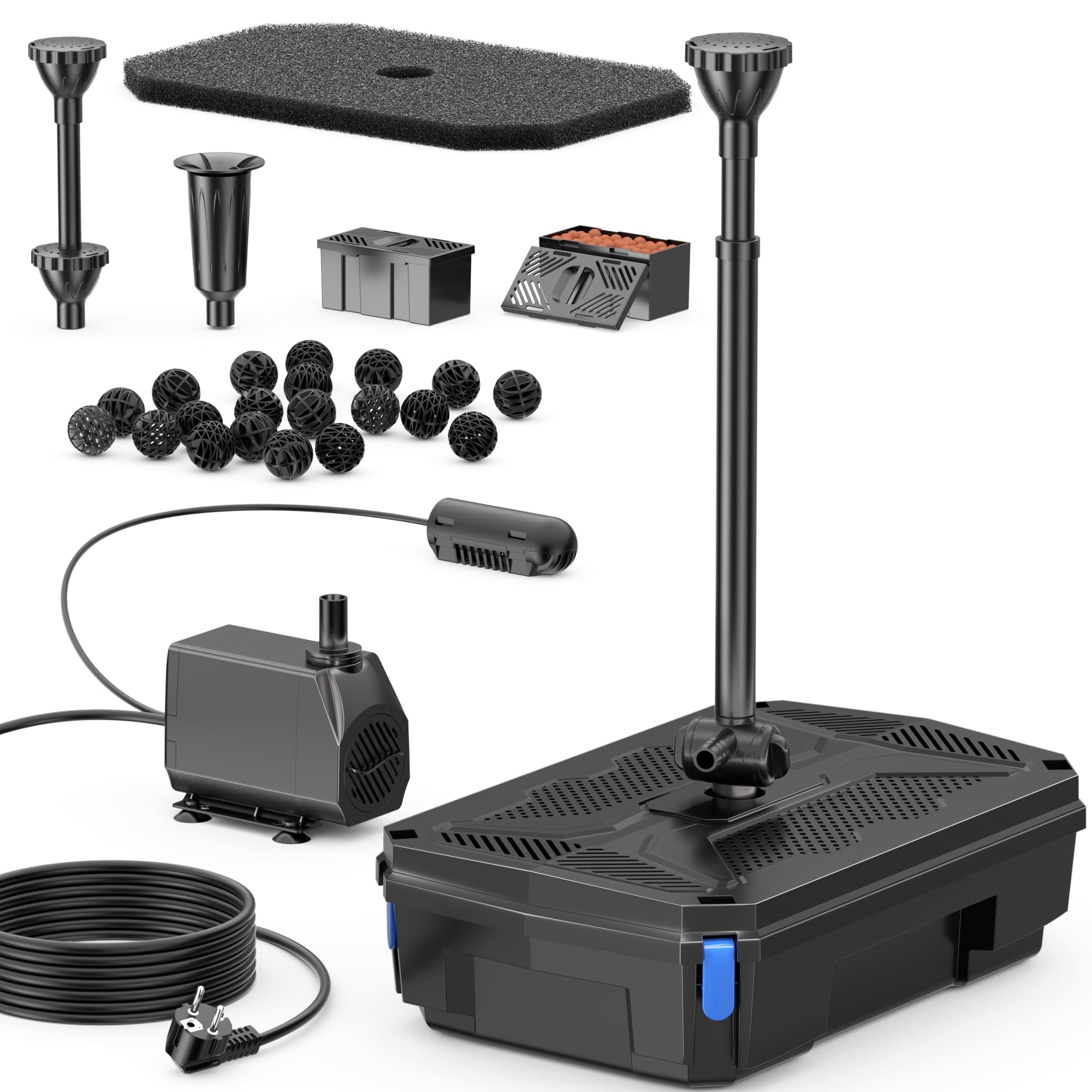 Biling Filtro per Laghetto 40W UV con Pompa 2500 l/h