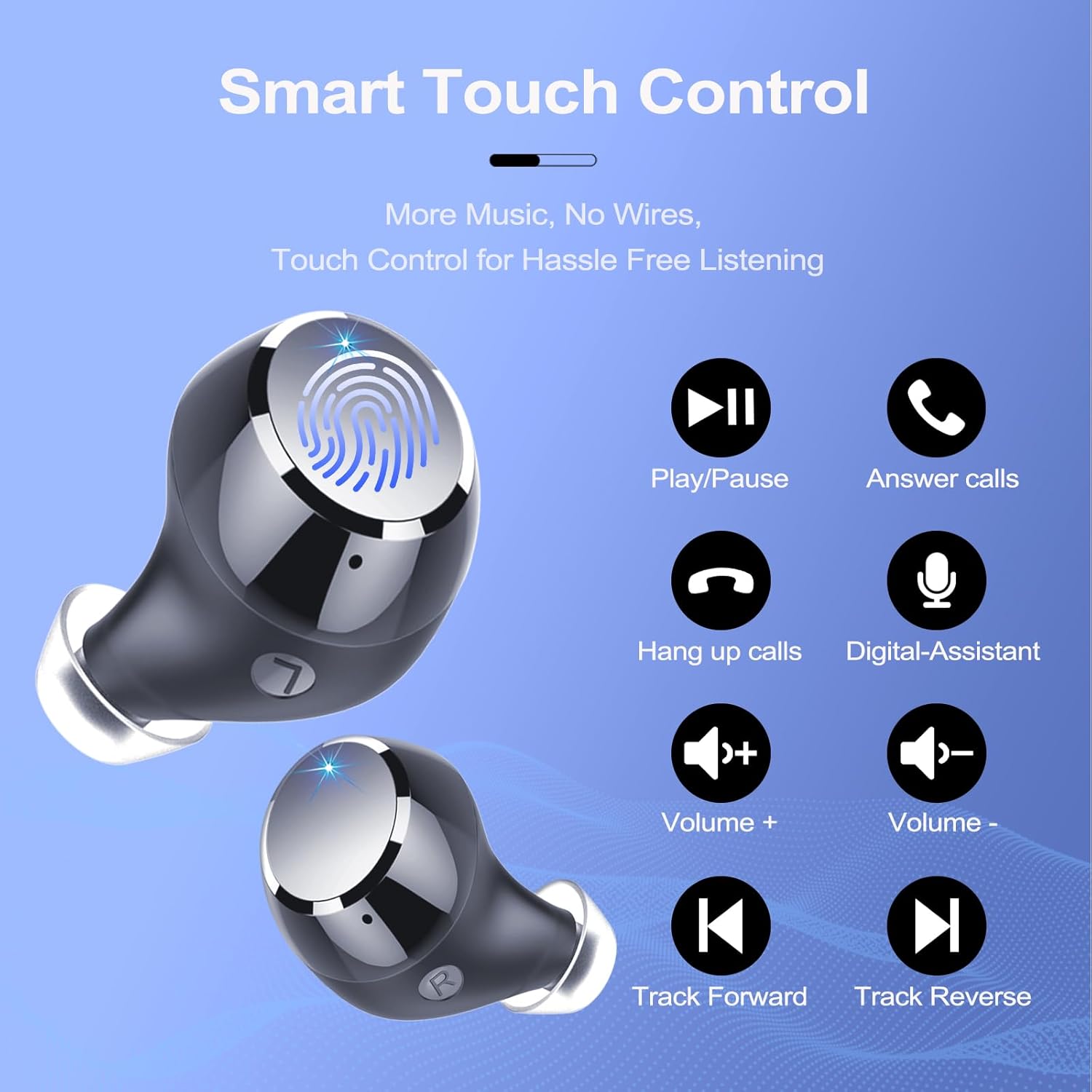 Cuffie Bluetooth In-Ear con 4 Microfoni ENC - immagine 7