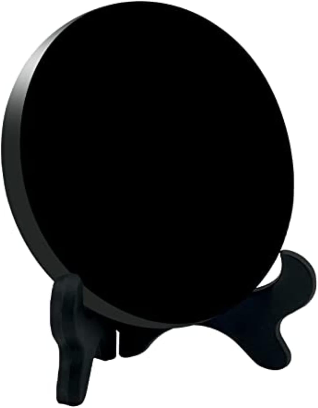 Specchio in Ossidiana Nera con Supporto, 15cm - immagine 1