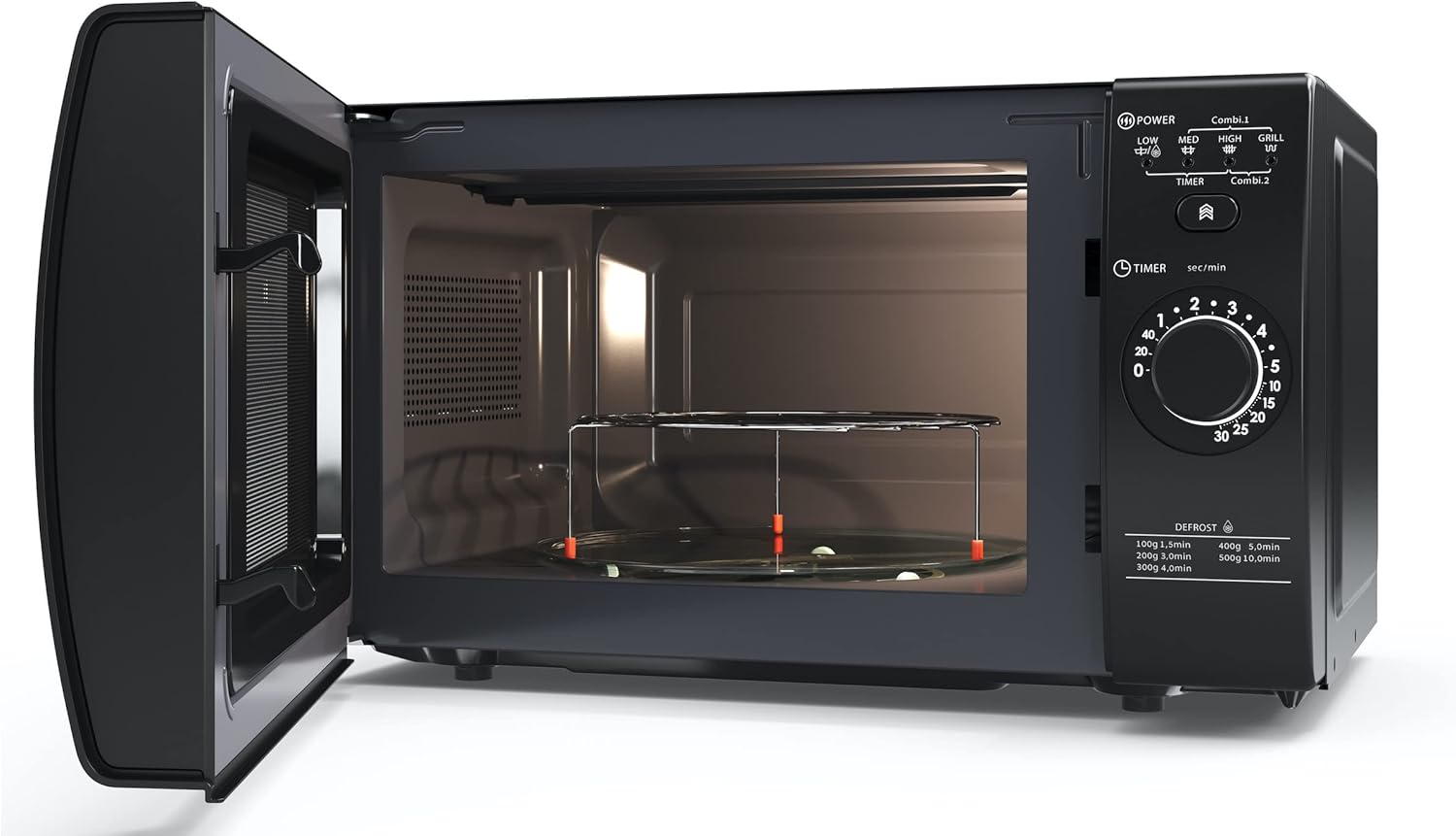 Sharp YC-GG02EB Microonde con Grill 700W, 20L, Nero - immagine 4