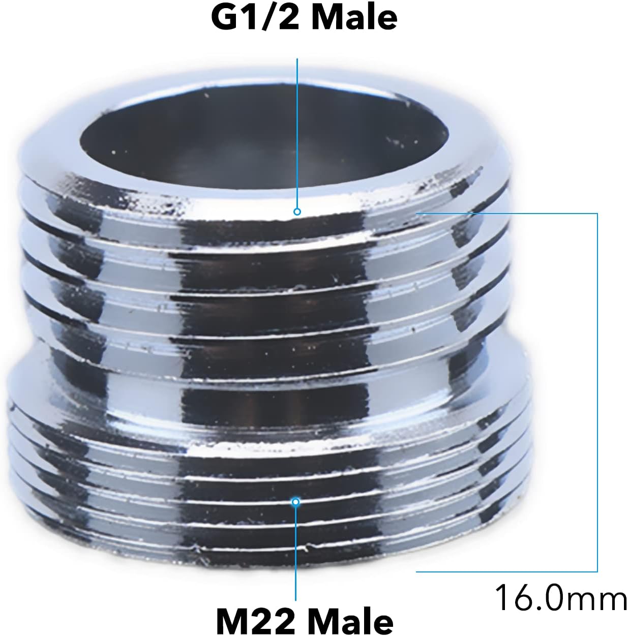 Deviatore Doccia 3 Vie G1/2 Grigio - immagine 4