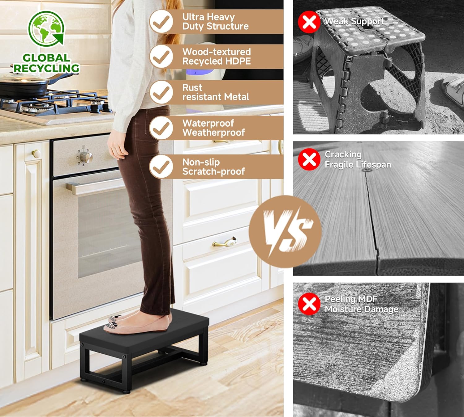 Sgabello Resistente Impermeabile in HDPE - immagine 2